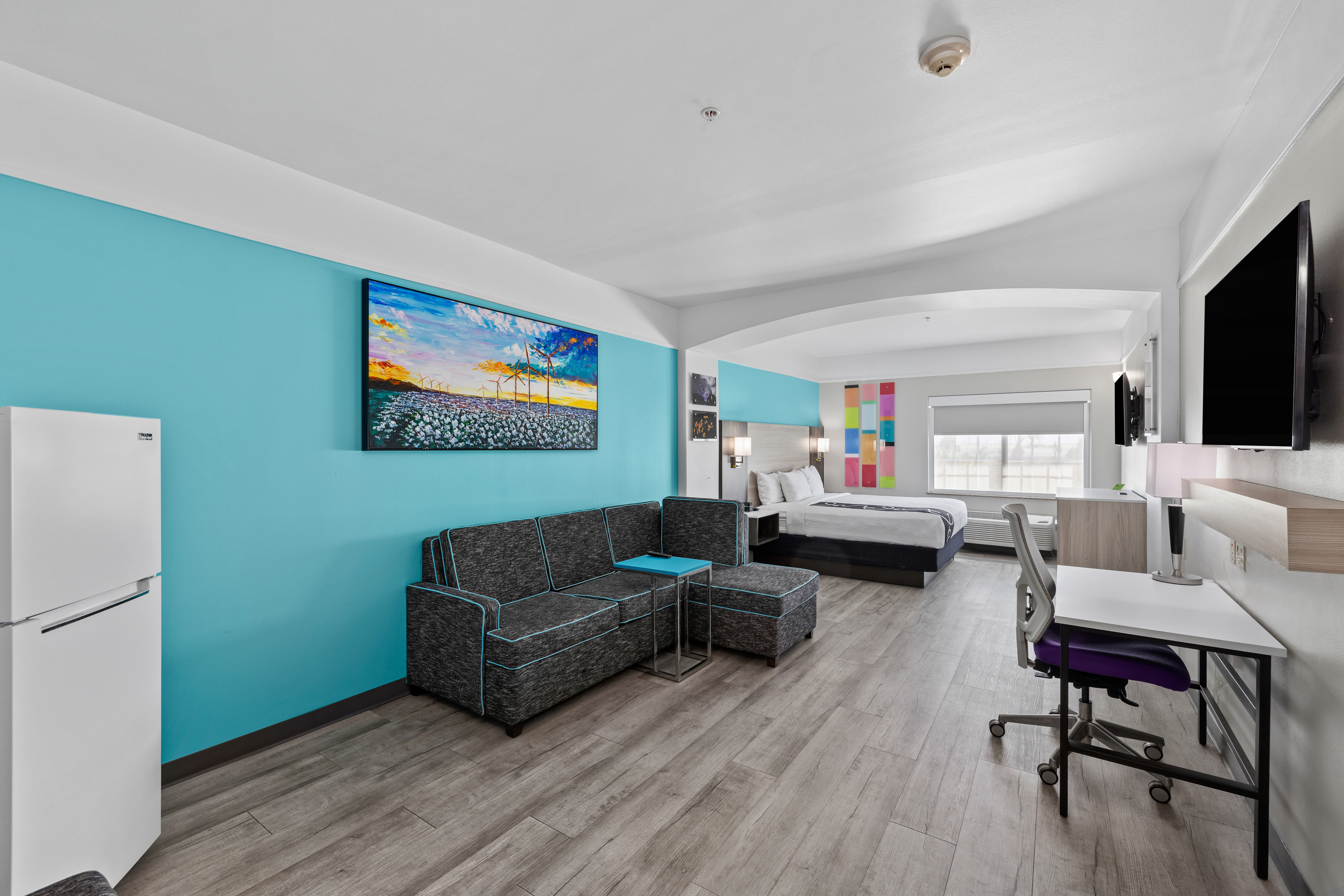 Guest room at the La Quinta Inn & Suites by Wyndham Raymondville in Raymondville, Texas