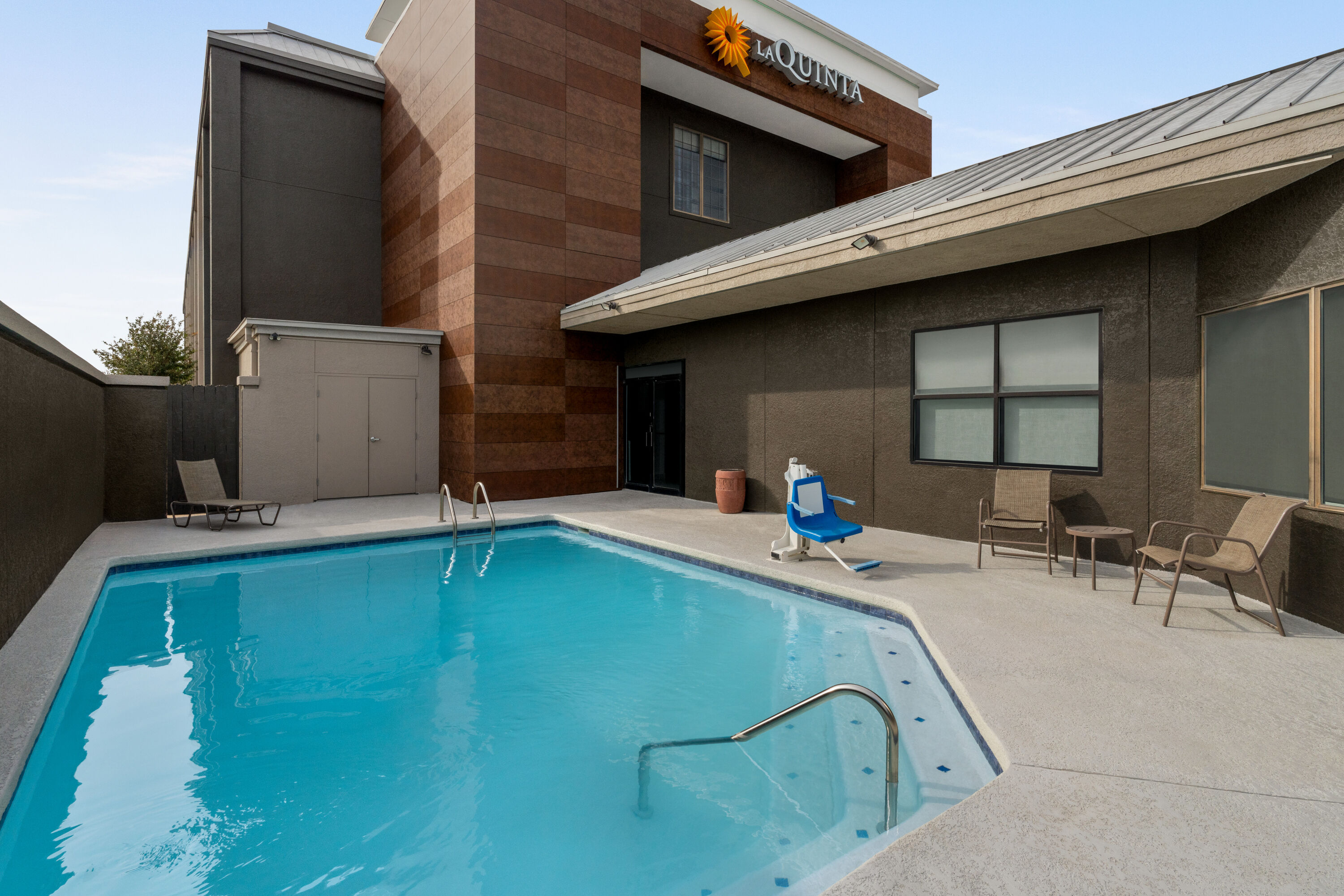 Family pool at the La Quinta Inn & Suites by Wyndham Round Rock North in Round Rock, Texas