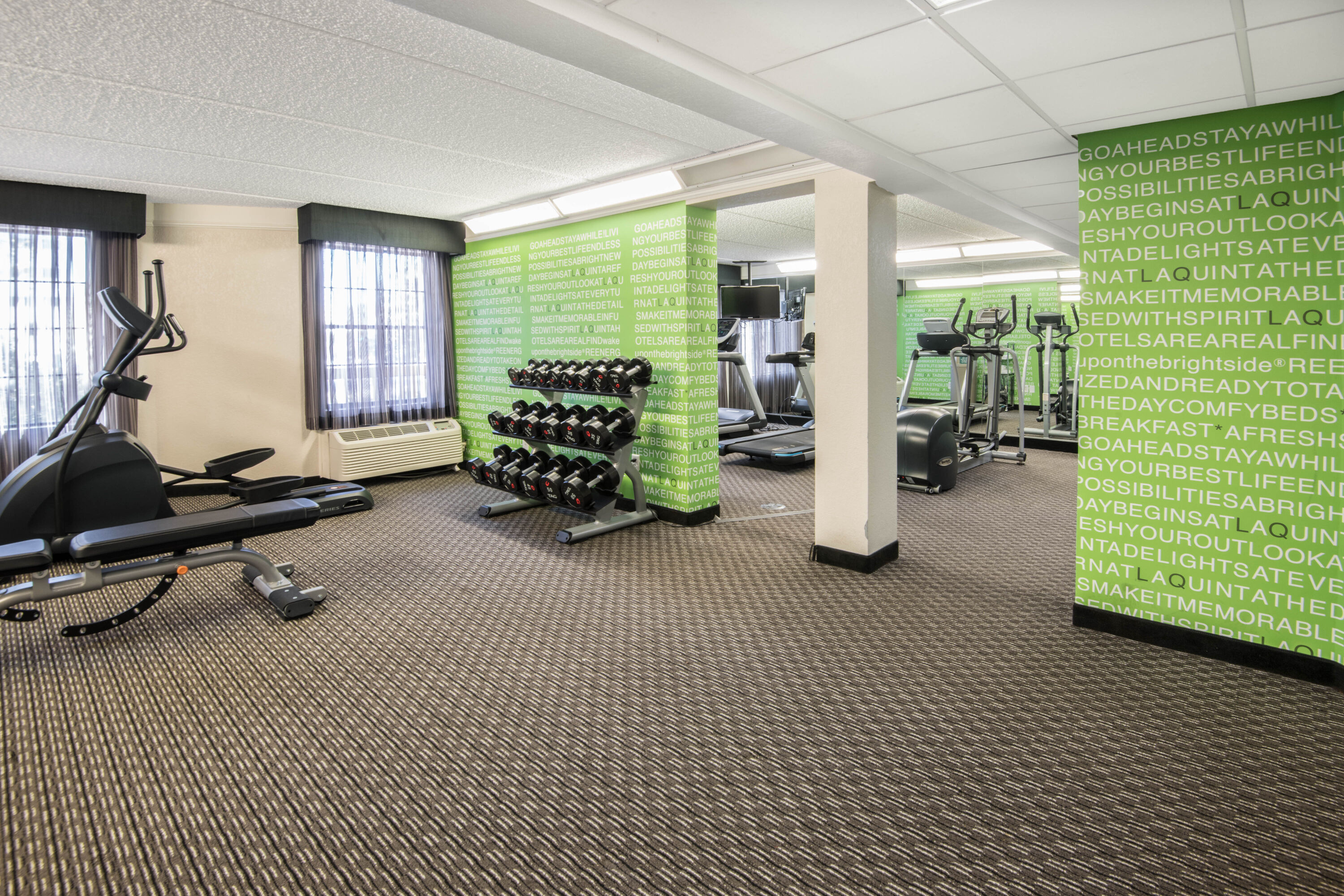 Fitness room at La Quinta Inn & Suites by Wyndham San Antonio Riverwalk in San Antonio, Texas