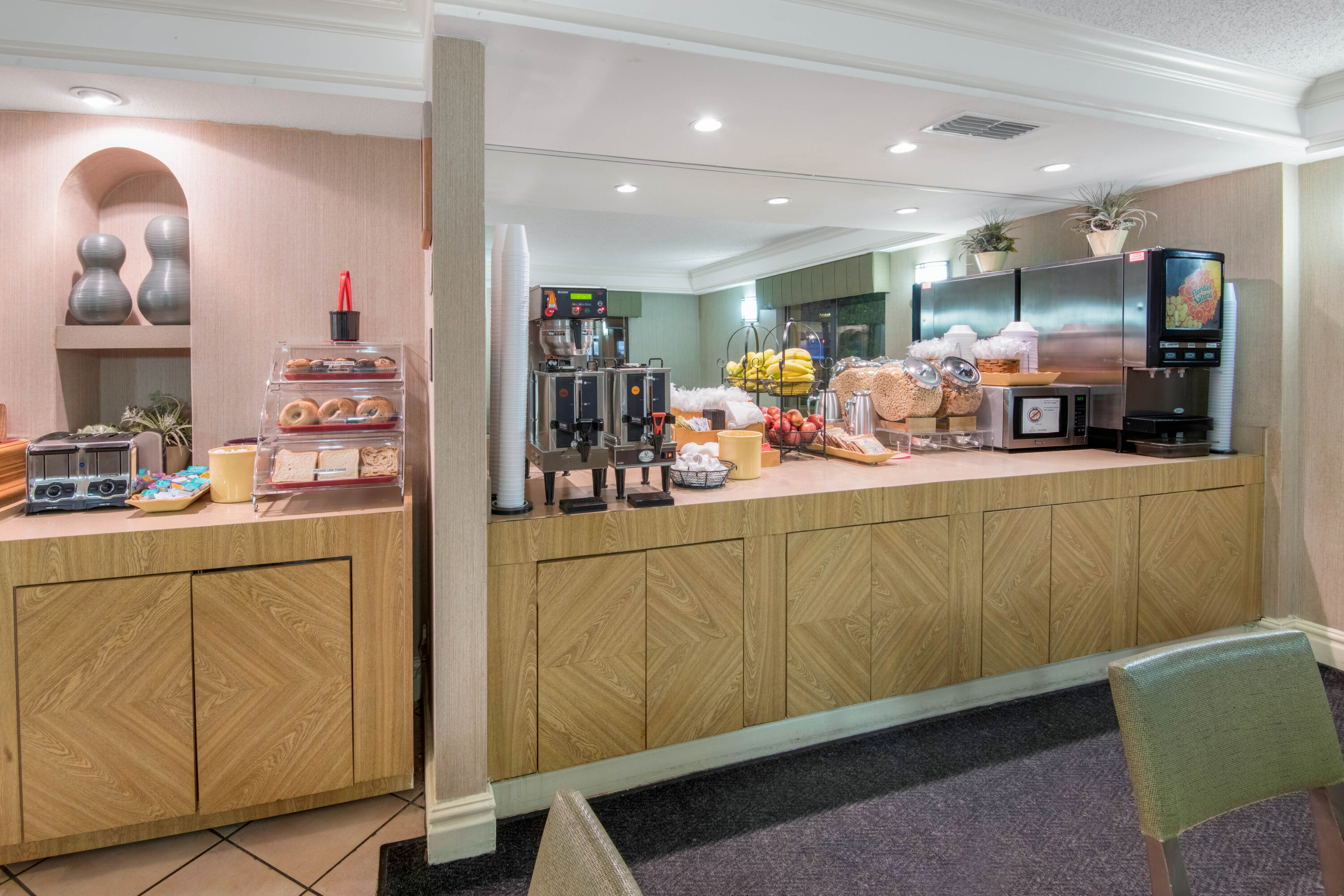 Free breakfast at La Quinta Inn by Wyndham San Antonio Market Square in San Antonio, Texas