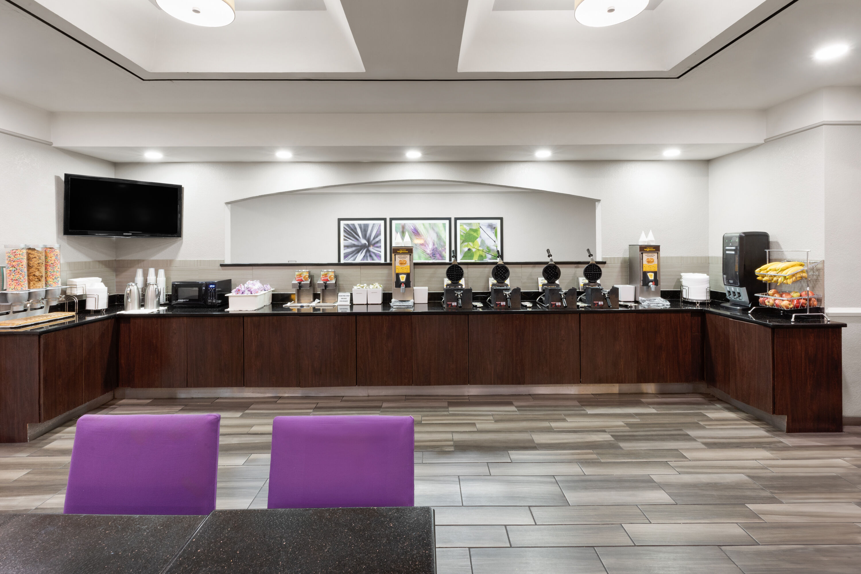 Free breakfast at La Quinta Inn & Suites by Wyndham San Antonio Airport in San Antonio, Texas