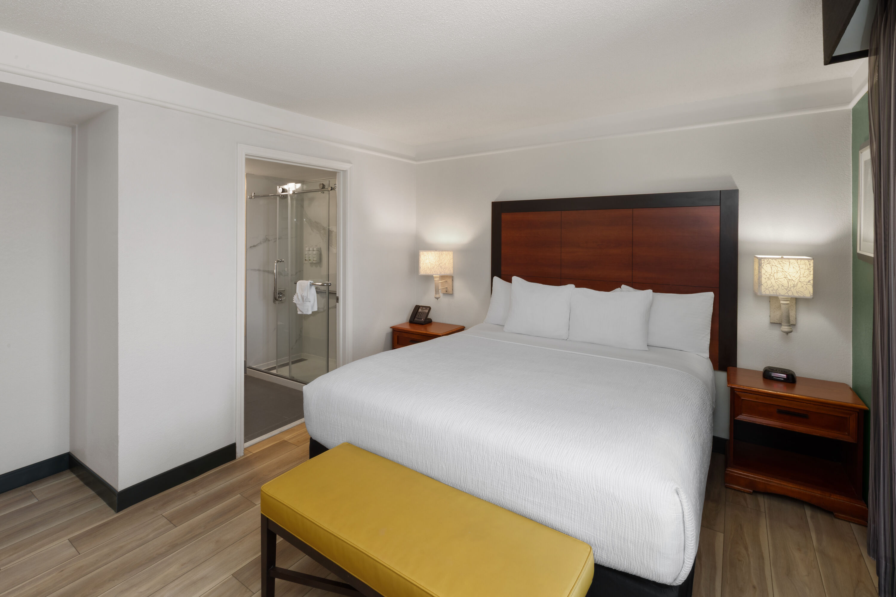 Guest room at the La Quinta Inn & Suites by Wyndham San Antonio Airport in San Antonio, Texas