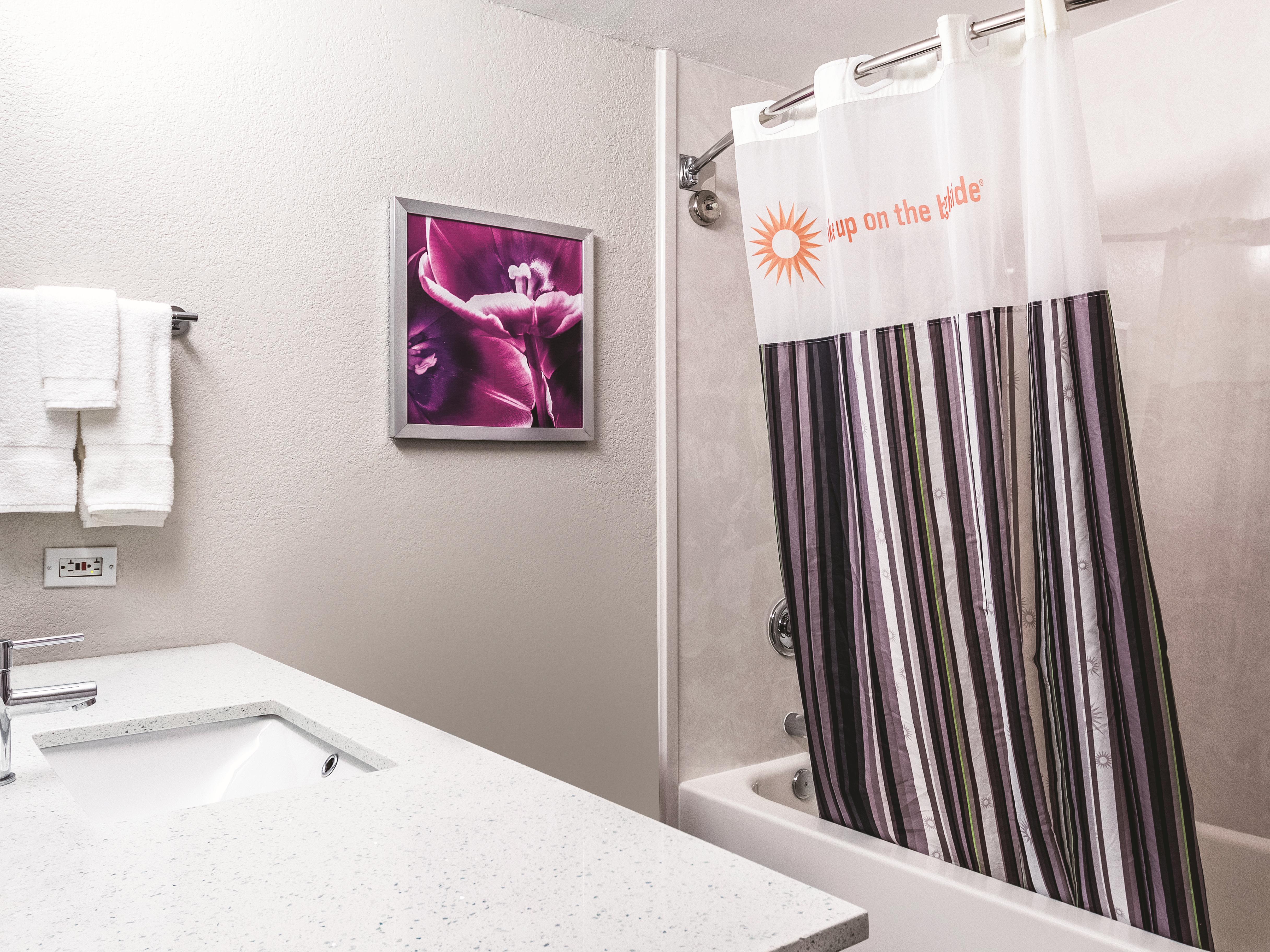 Guest room at the La Quinta Inn & Suites by Wyndham San Antonio Downtown in San Antonio, Texas