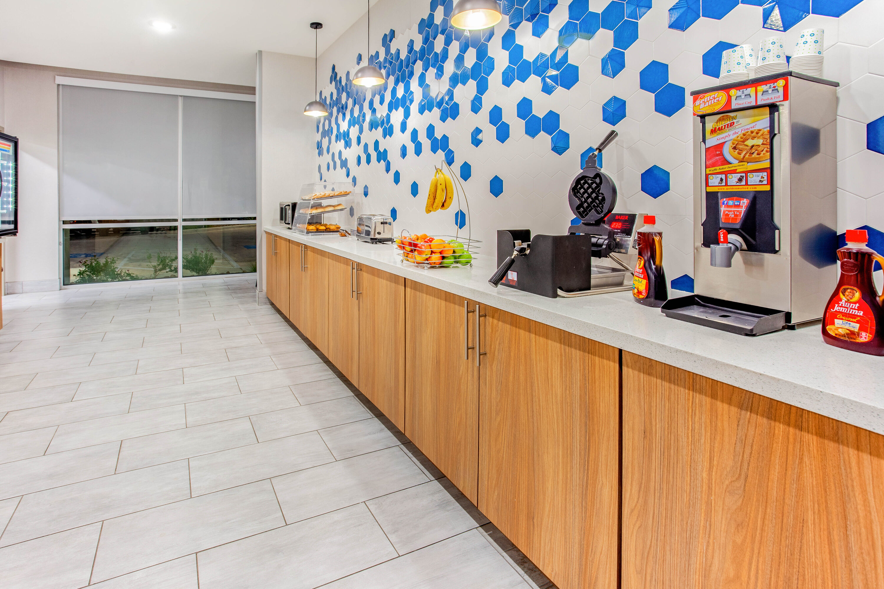 Free breakfast at La Quinta Inn & Suites by Wyndham San Antonio Alamo City in San Antonio, Texas