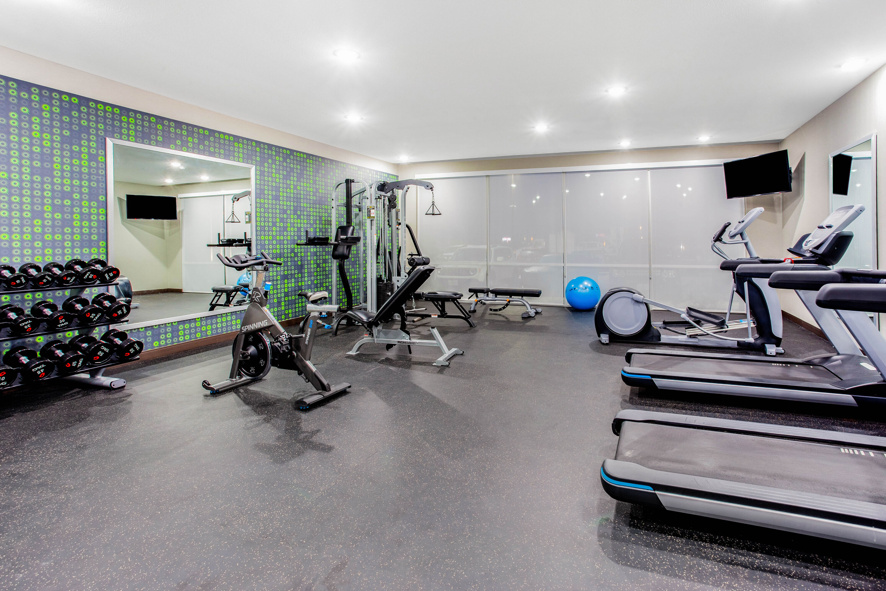 Fitness room at La Quinta Inn & Suites by Wyndham San Antonio Alamo City in San Antonio, Texas