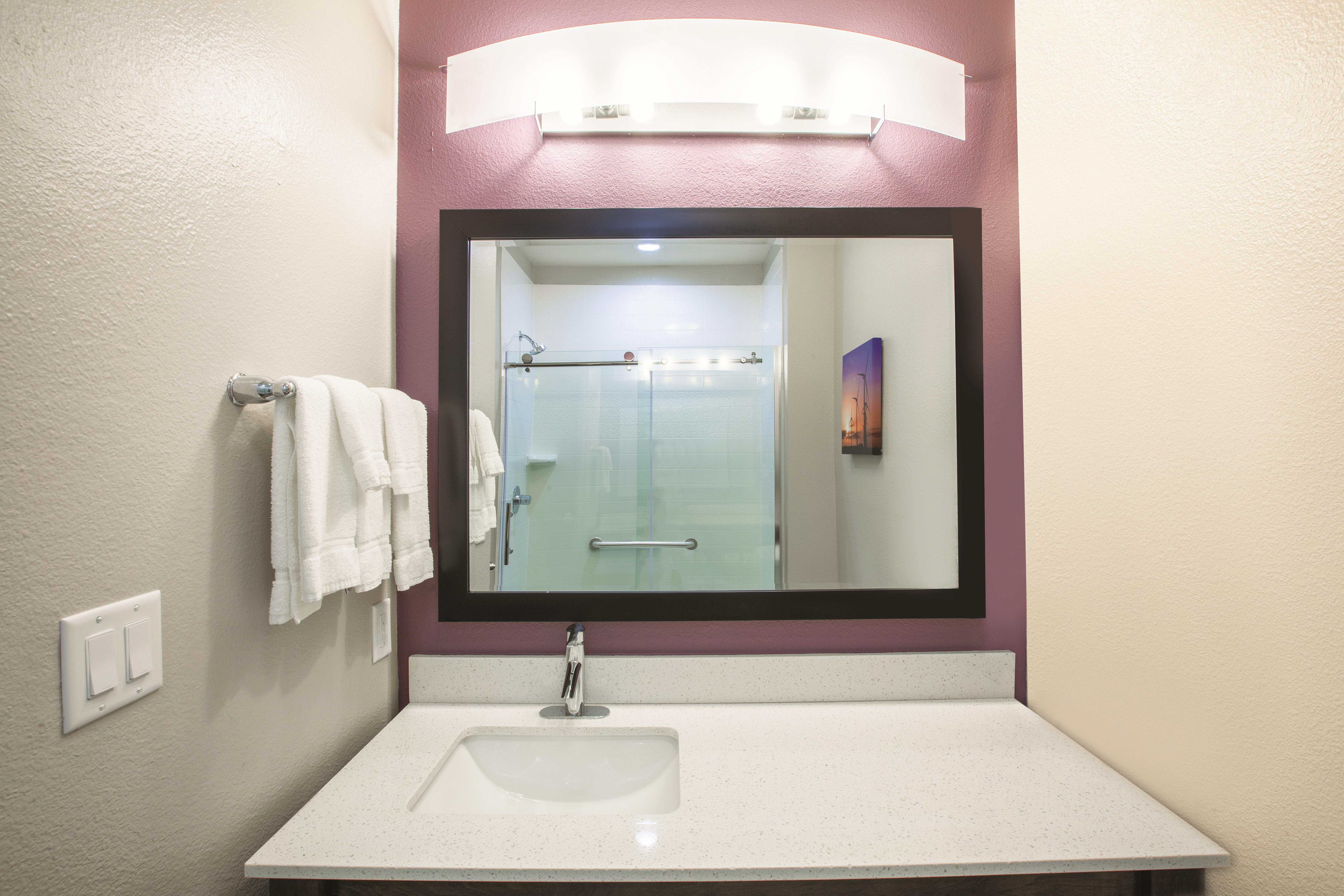 Guest room at the La Quinta Inn & Suites by Wyndham San Marcos Outlet Mall in San Marcos, Texas