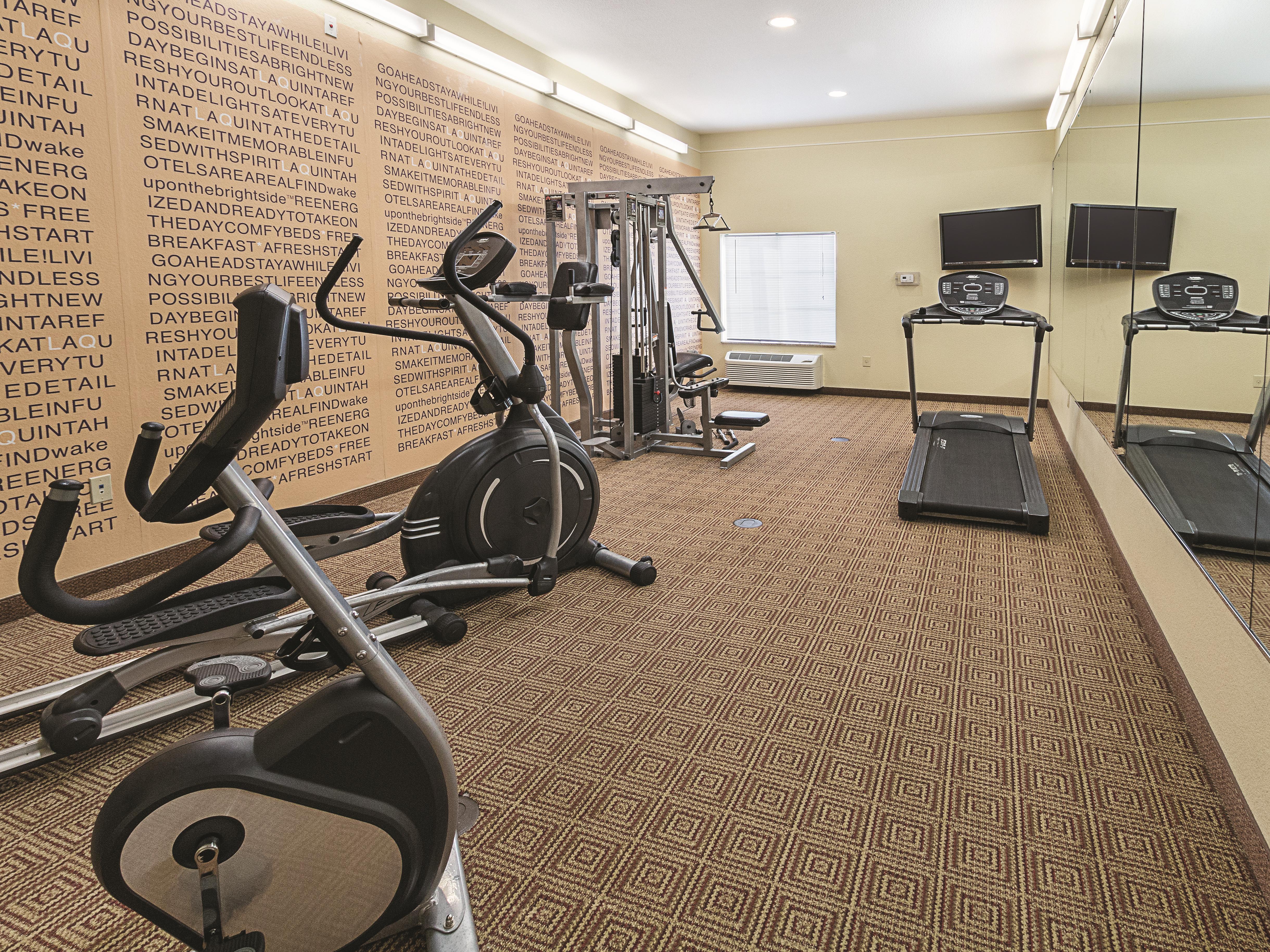 Fitness room at La Quinta Inn & Suites by Wyndham Waxahachie in Waxahachie, Texas