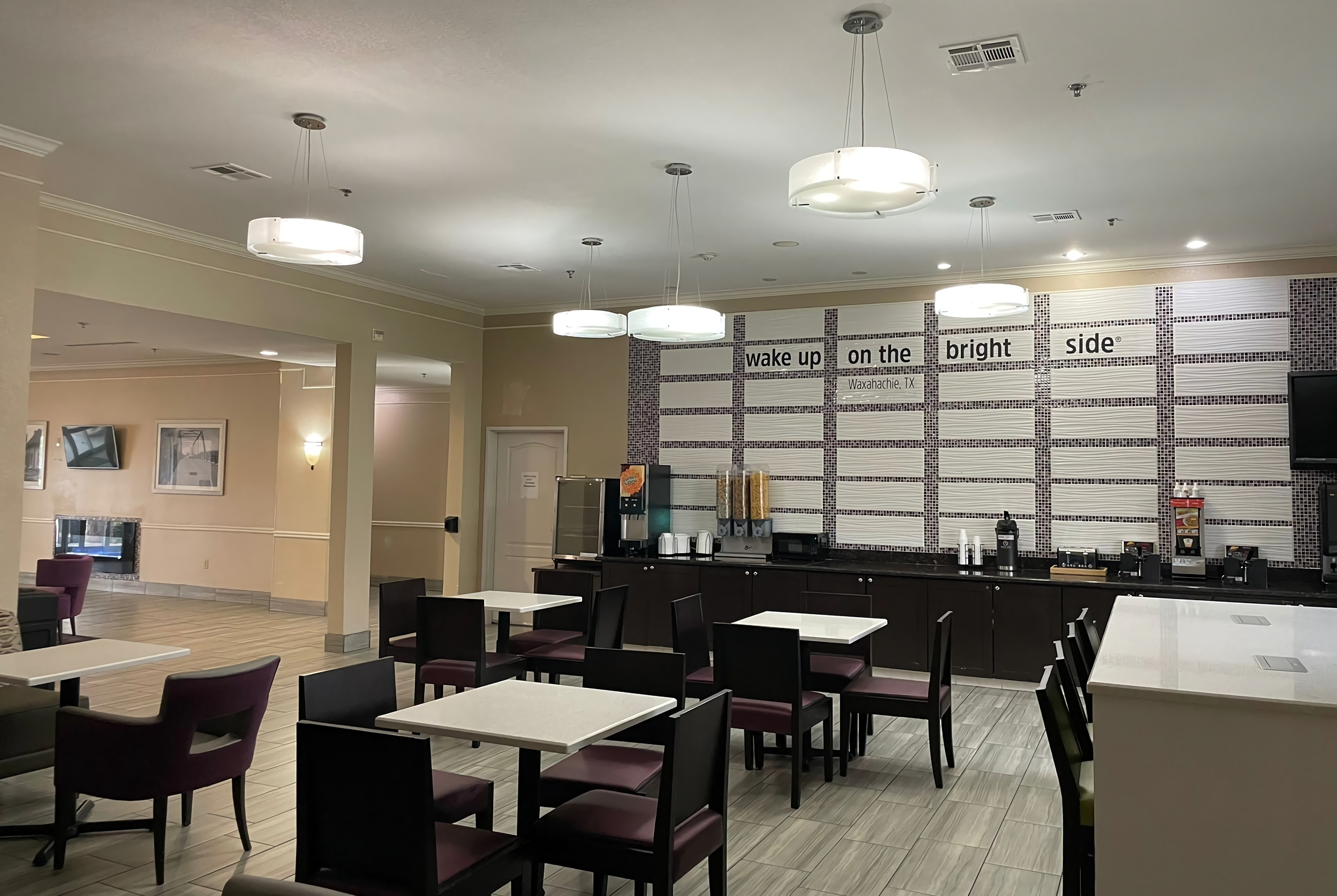 Free breakfast at La Quinta Inn & Suites by Wyndham Waxahachie in Waxahachie, Texas