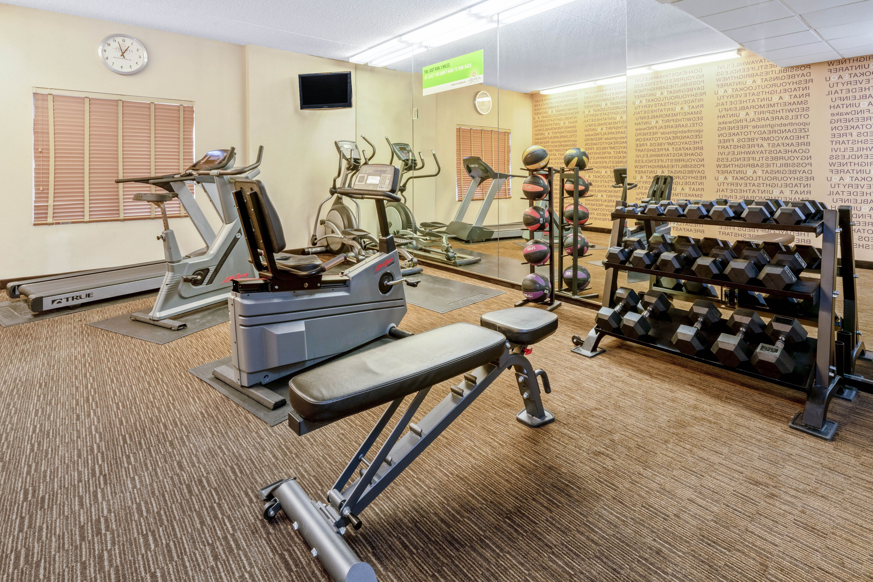 Fitness room at La Quinta Inn & Suites by Wyndham Salt Lake City Airport in Salt Lake City, Utah