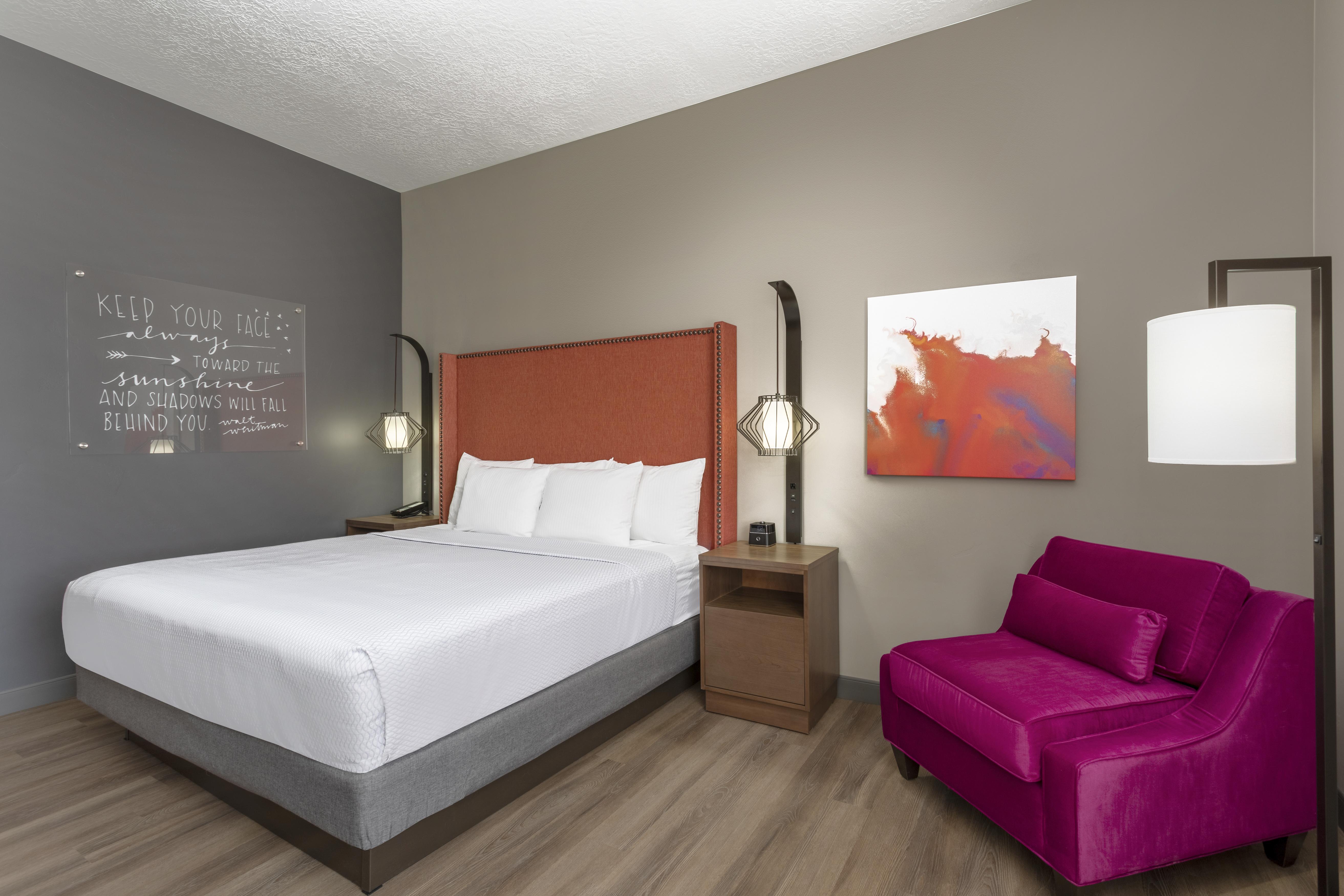 Guest room at the La Quinta Inn & Suites by Wyndham South Jordan in South Jordan, Utah