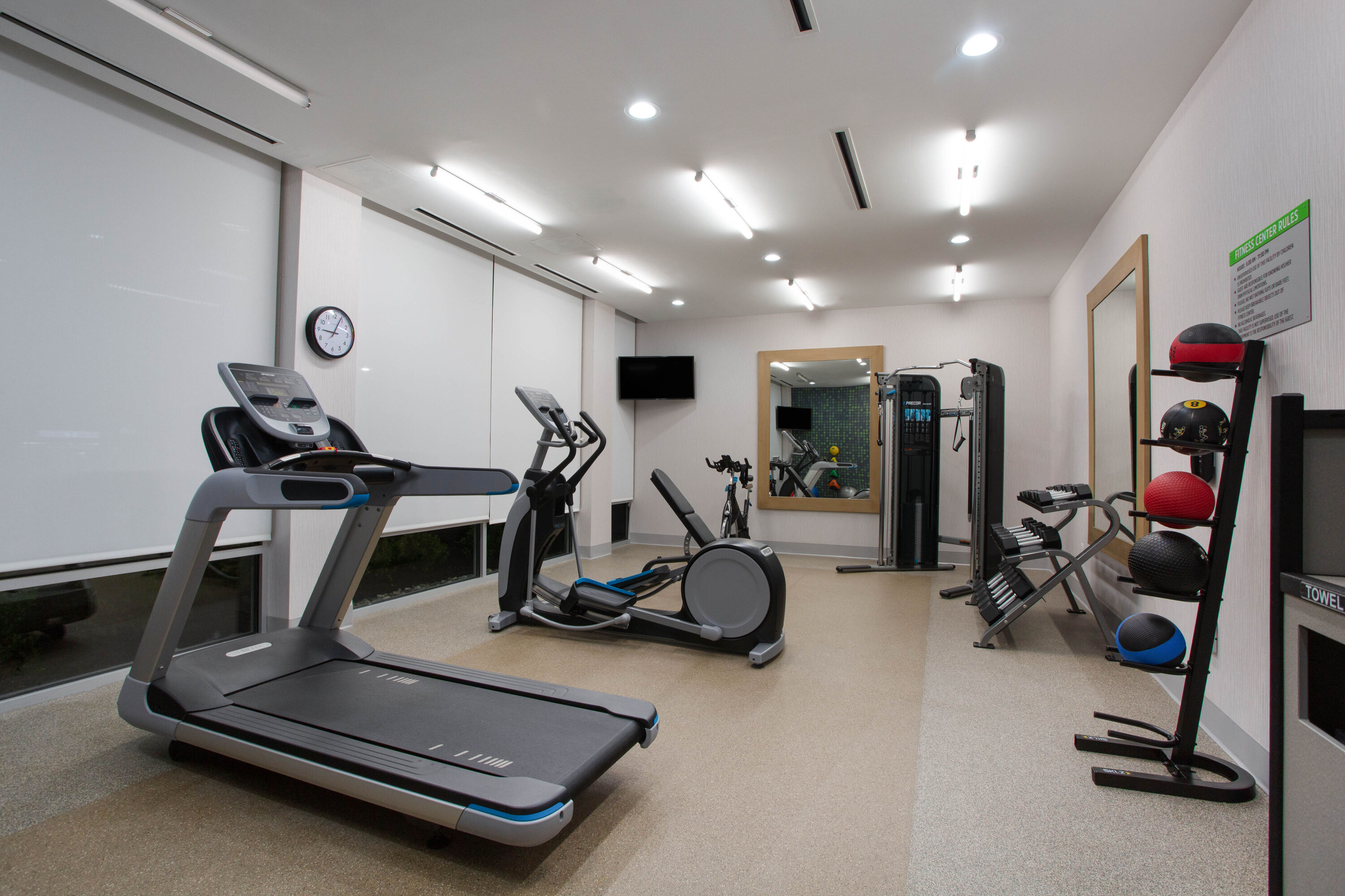 Fitness room at La Quinta Inn & Suites by Wyndham Manassas Va-Dulles Airport in Manassas, Virginia