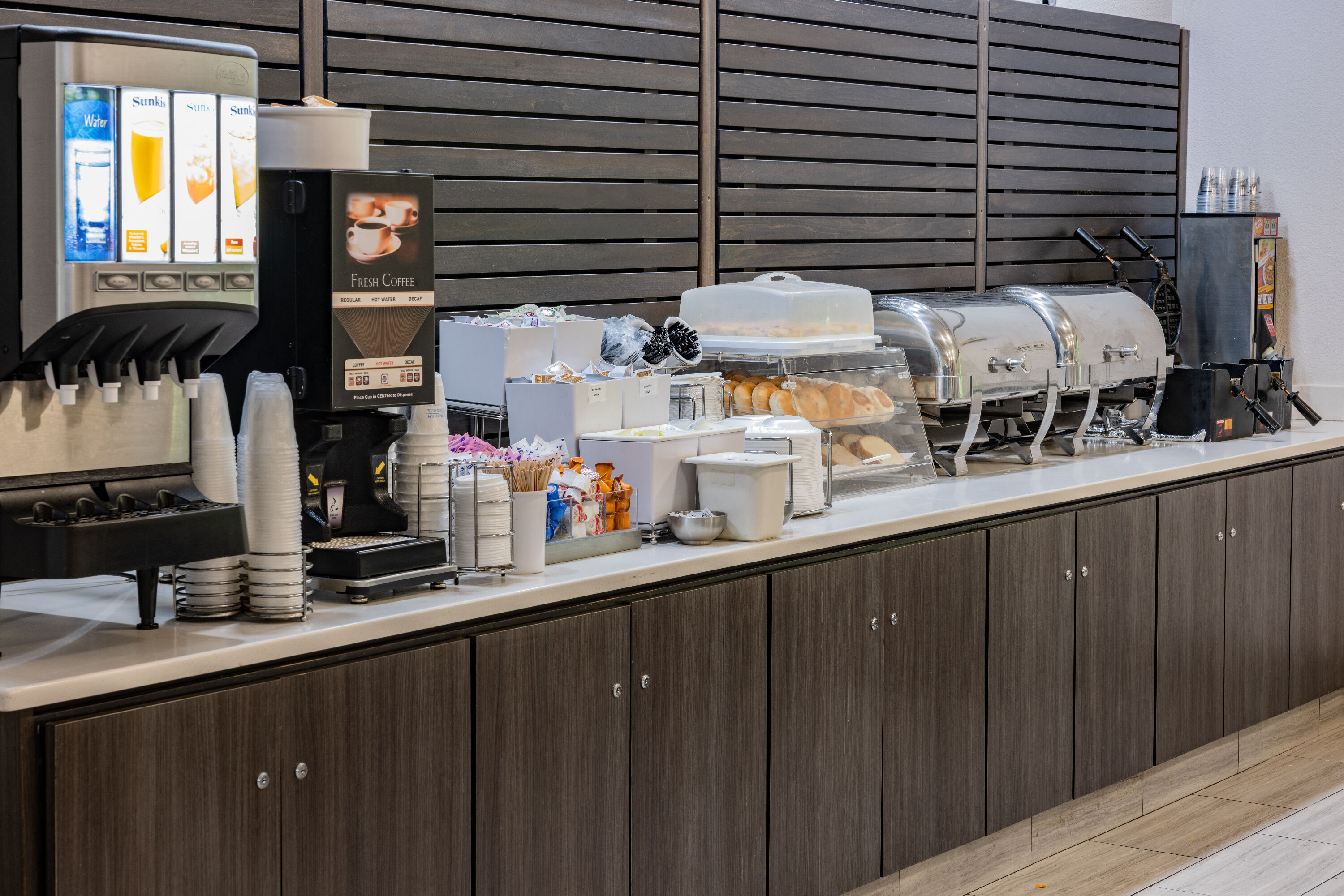 Free breakfast at La Quinta Inn & Suites by Wyndham Norfolk in Norfolk, Virginia