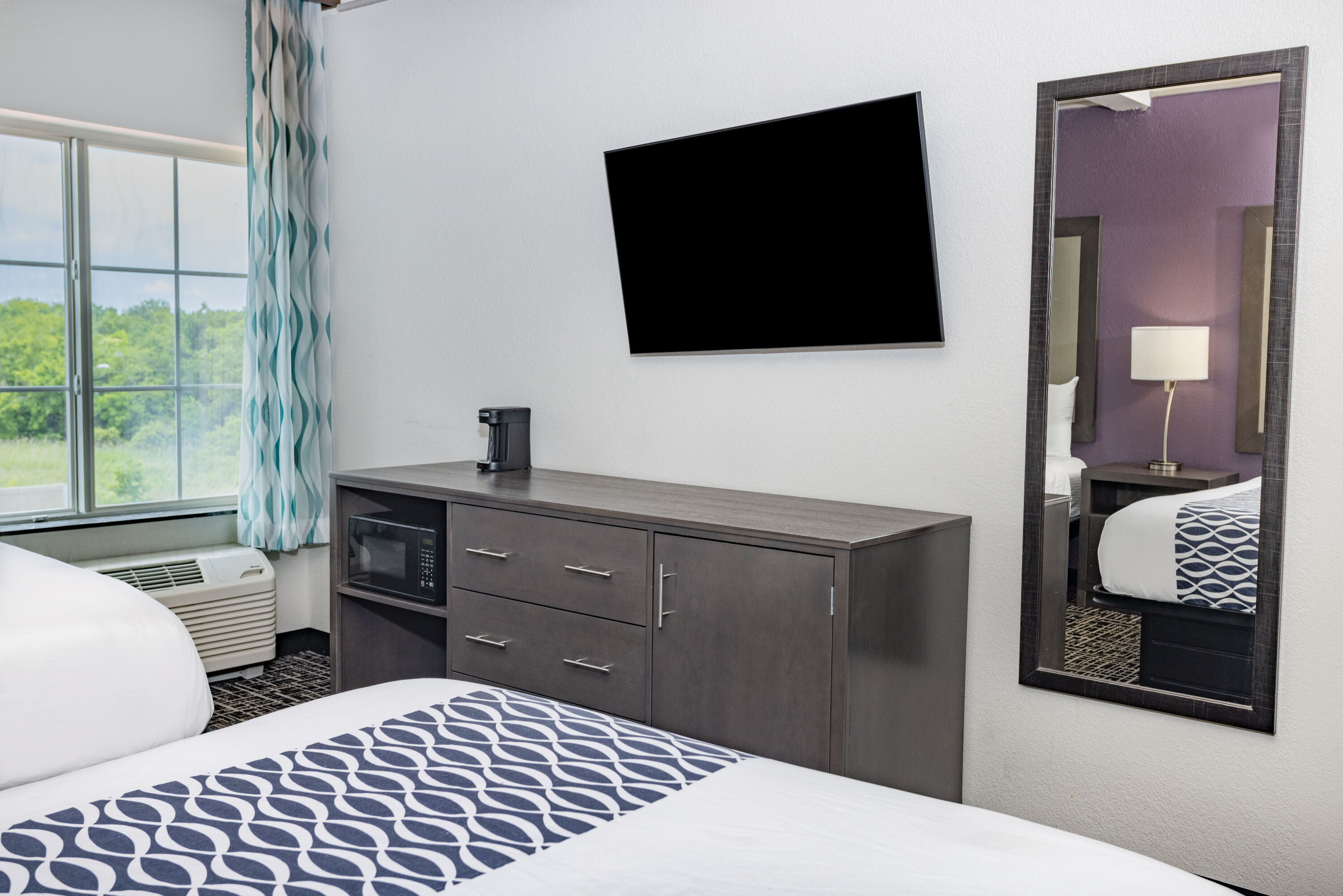Guest room at the La Quinta Inn & Suites by Wyndham Norfolk in Norfolk, Virginia