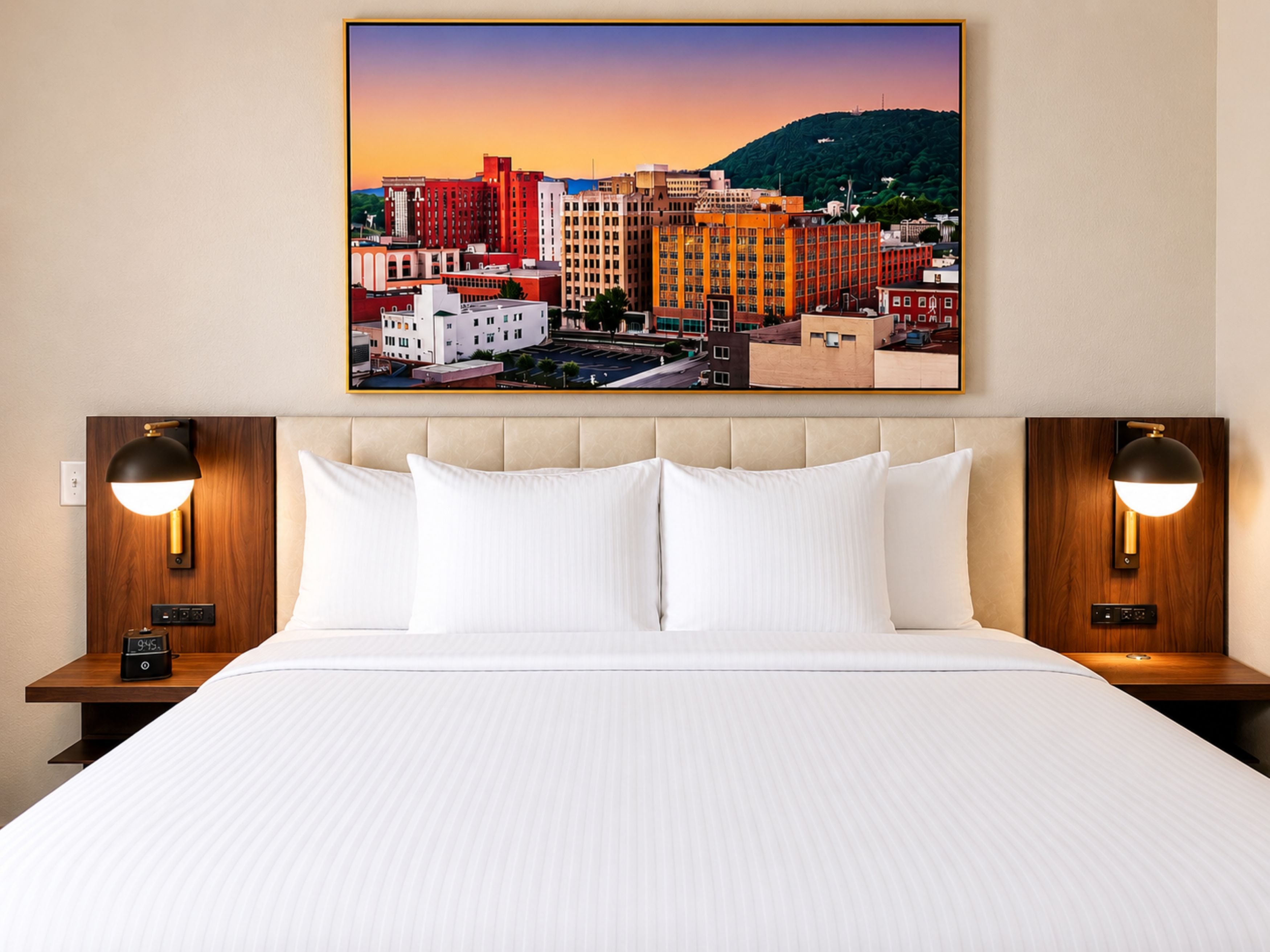 Guest room at the La Quinta Inn & Suites by Wyndham Roanoke Hollins/I-81 in Roanoke, Virginia