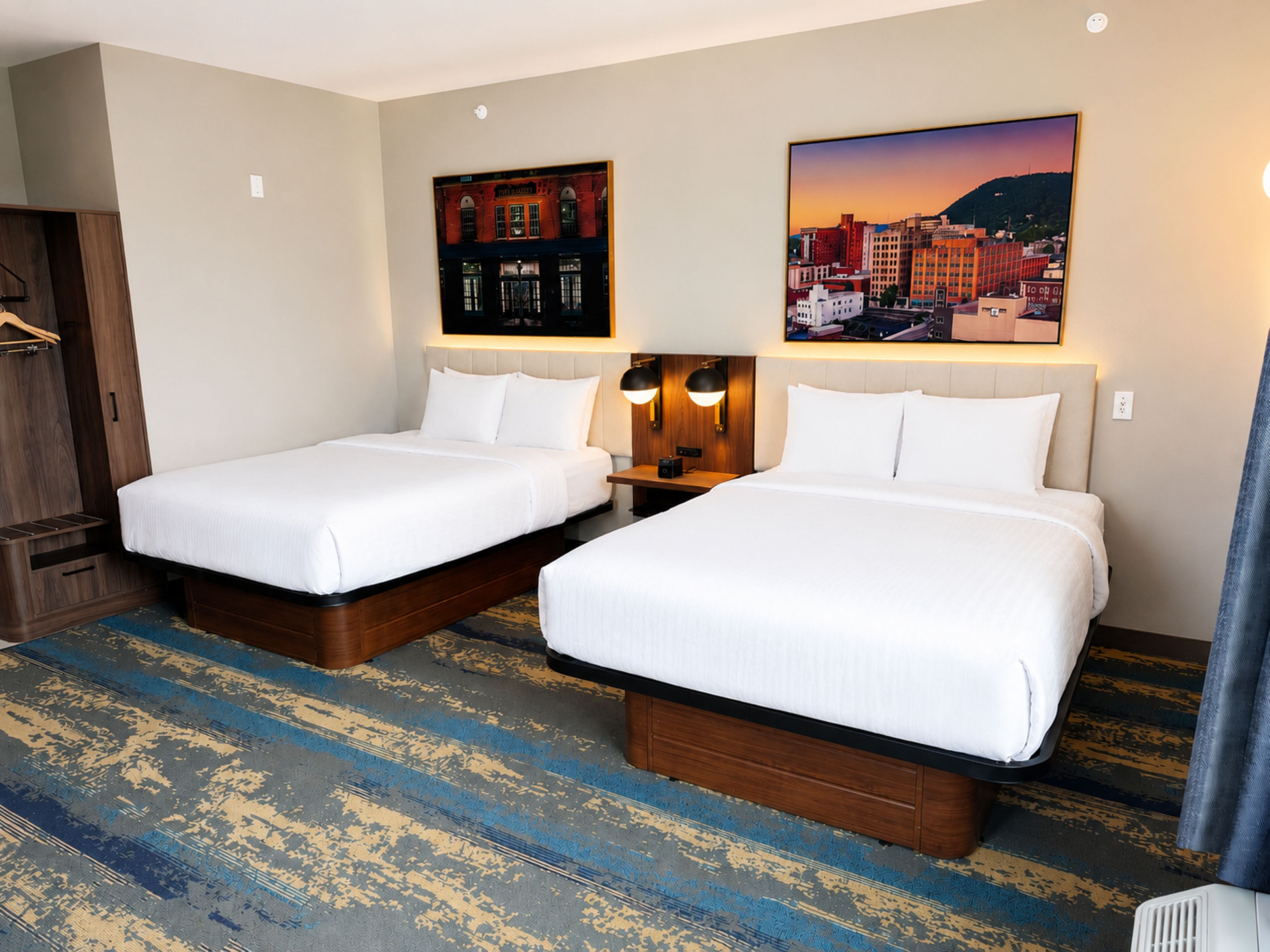Guest room at the La Quinta Inn & Suites by Wyndham Roanoke Hollins/I-81 in Roanoke, Virginia