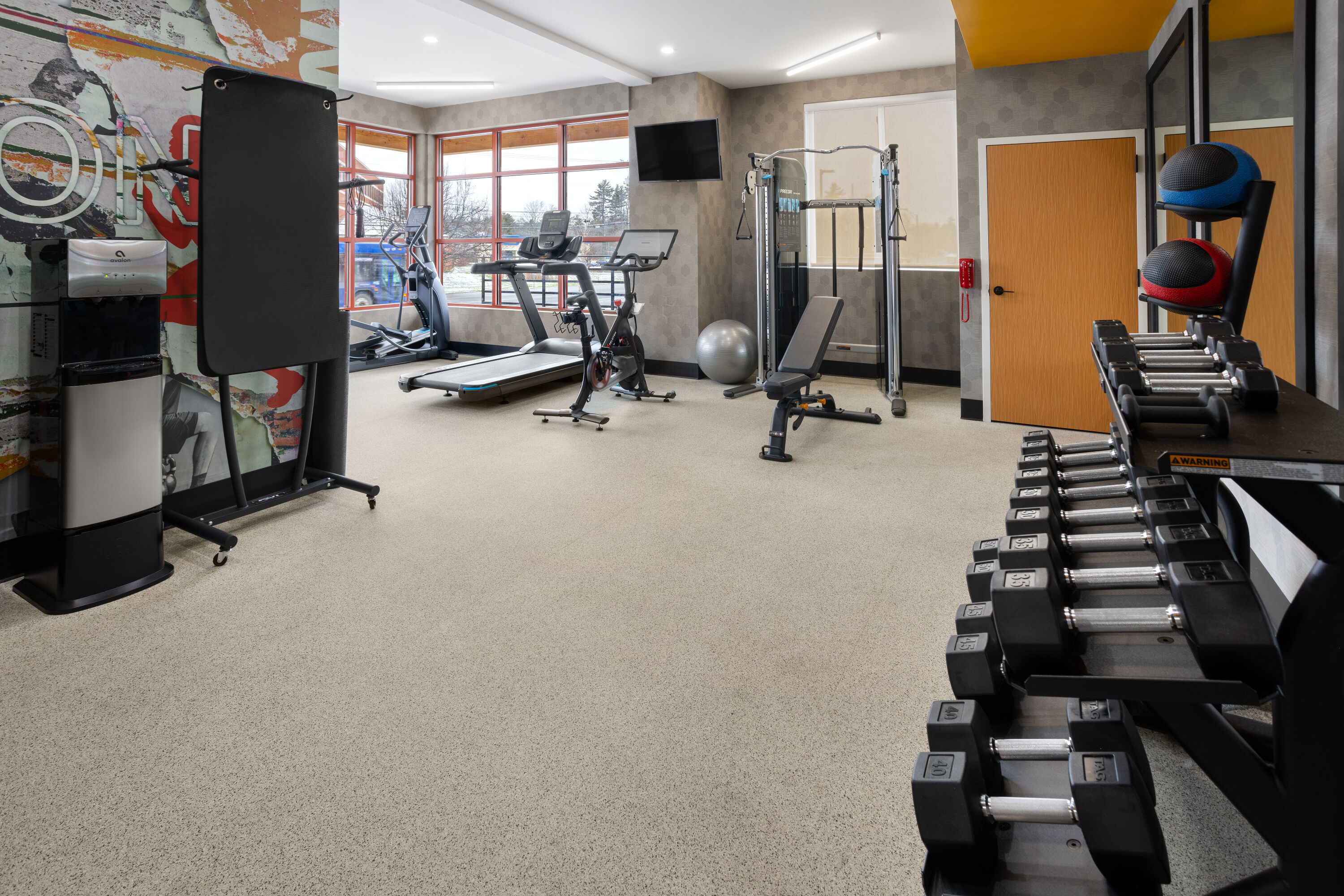Fitness room at La Quinta Inn & Suites by Wyndham Williston/Burlington in Williston, Vermont