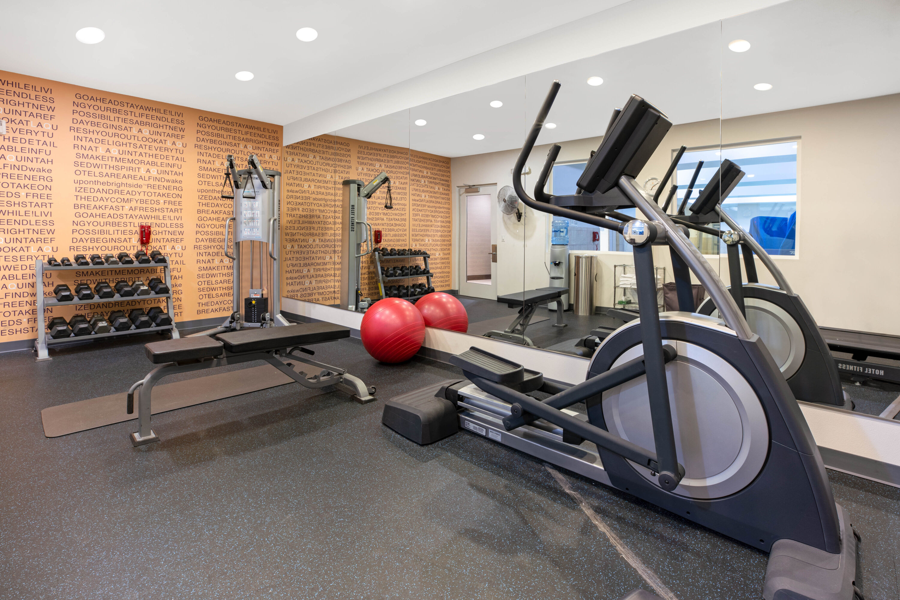 Fitness room at La Quinta Inn & Suites by Wyndham Bellingham in Bellingham, Washington