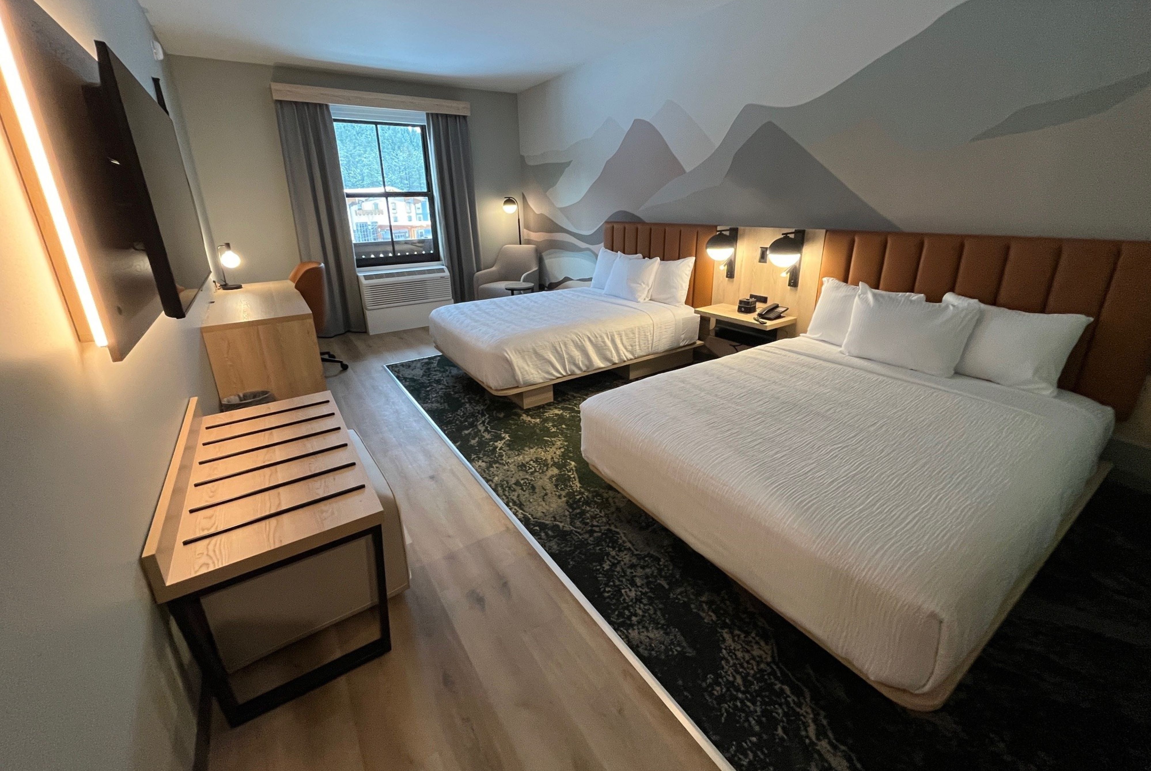 Guest room at the La Quinta Inn and Suites by Wyndham Leavenworth in Leavenworth, Washington