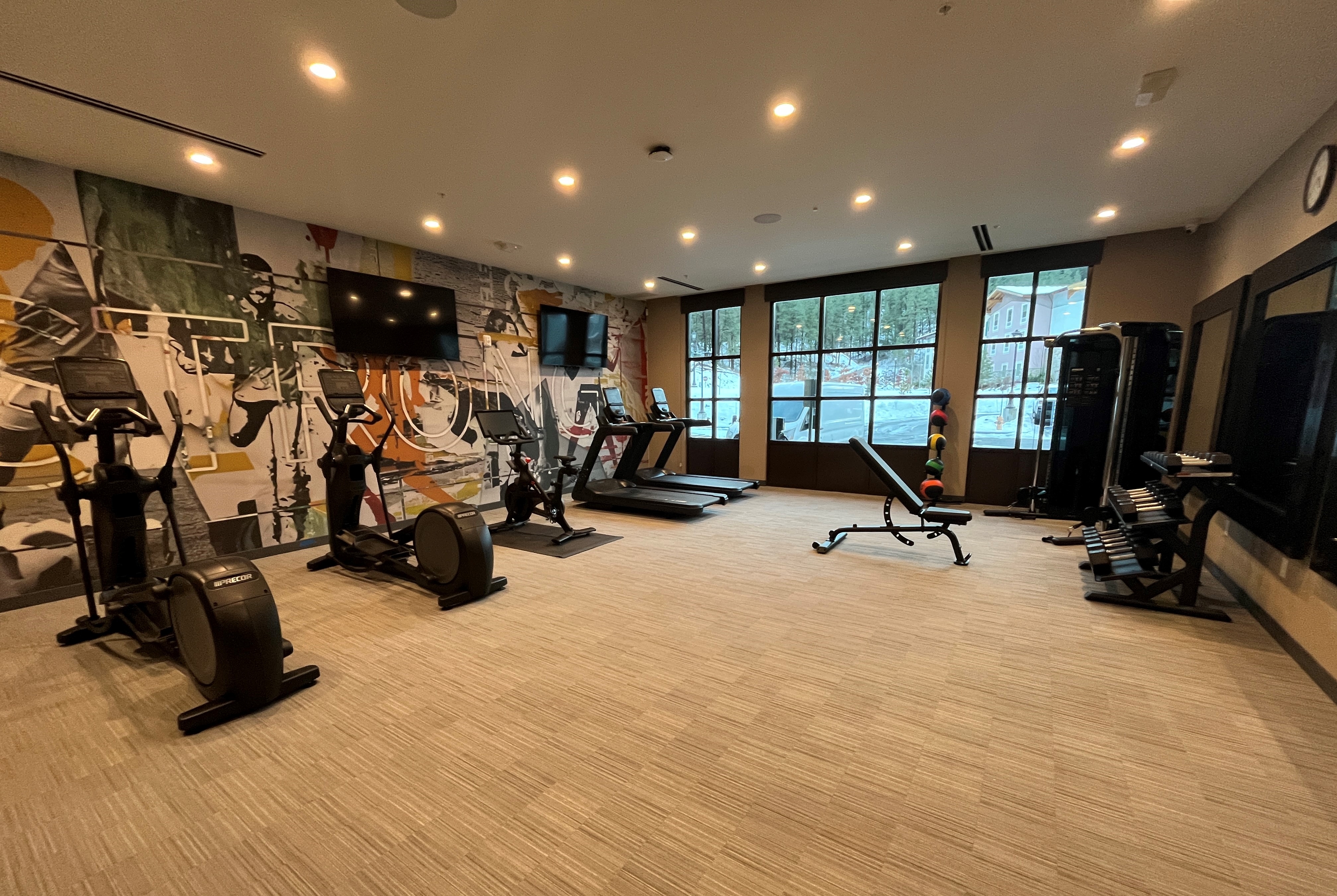 Fitness room at La Quinta Inn and Suites by Wyndham Leavenworth in Leavenworth, Washington