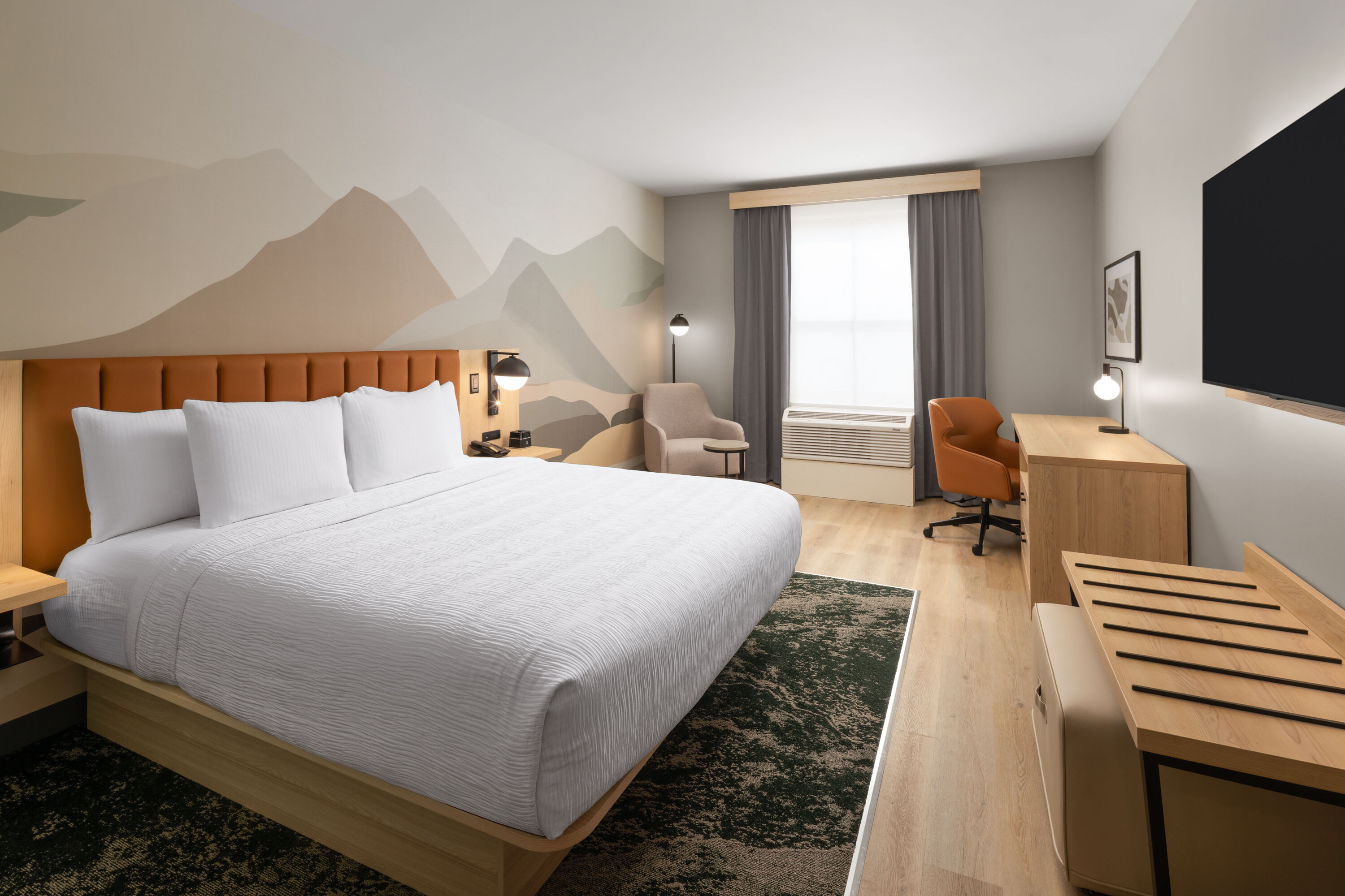 Guest room at the La Quinta Inn and Suites by Wyndham Leavenworth in Leavenworth, Washington