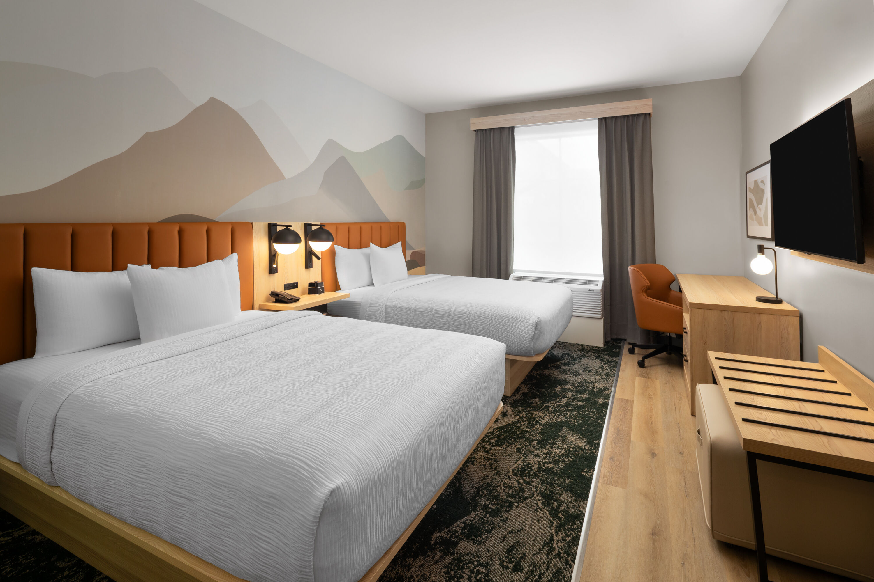 Guest room at the La Quinta Inn and Suites by Wyndham Leavenworth in Leavenworth, Washington