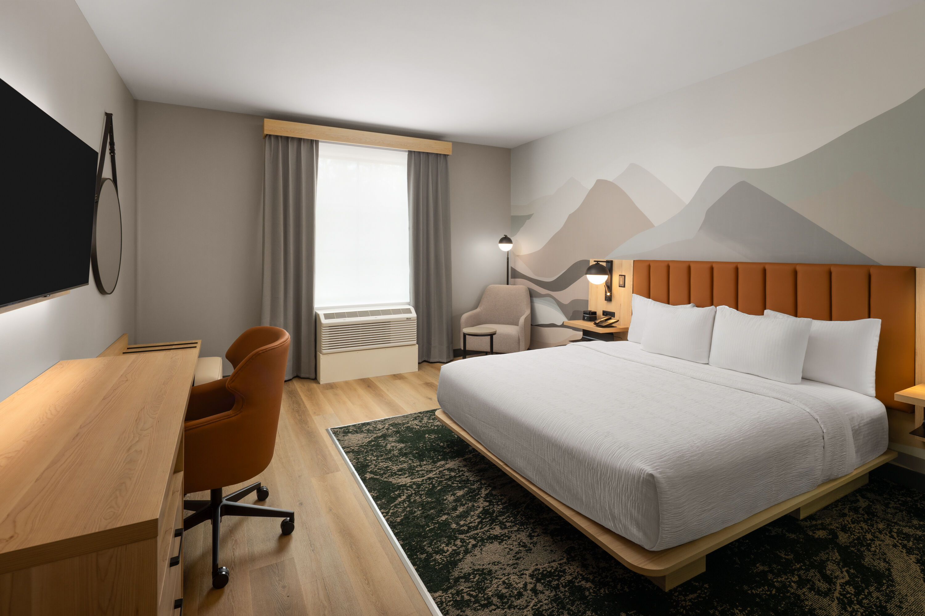 Guest room at the La Quinta Inn and Suites by Wyndham Leavenworth in Leavenworth, Washington