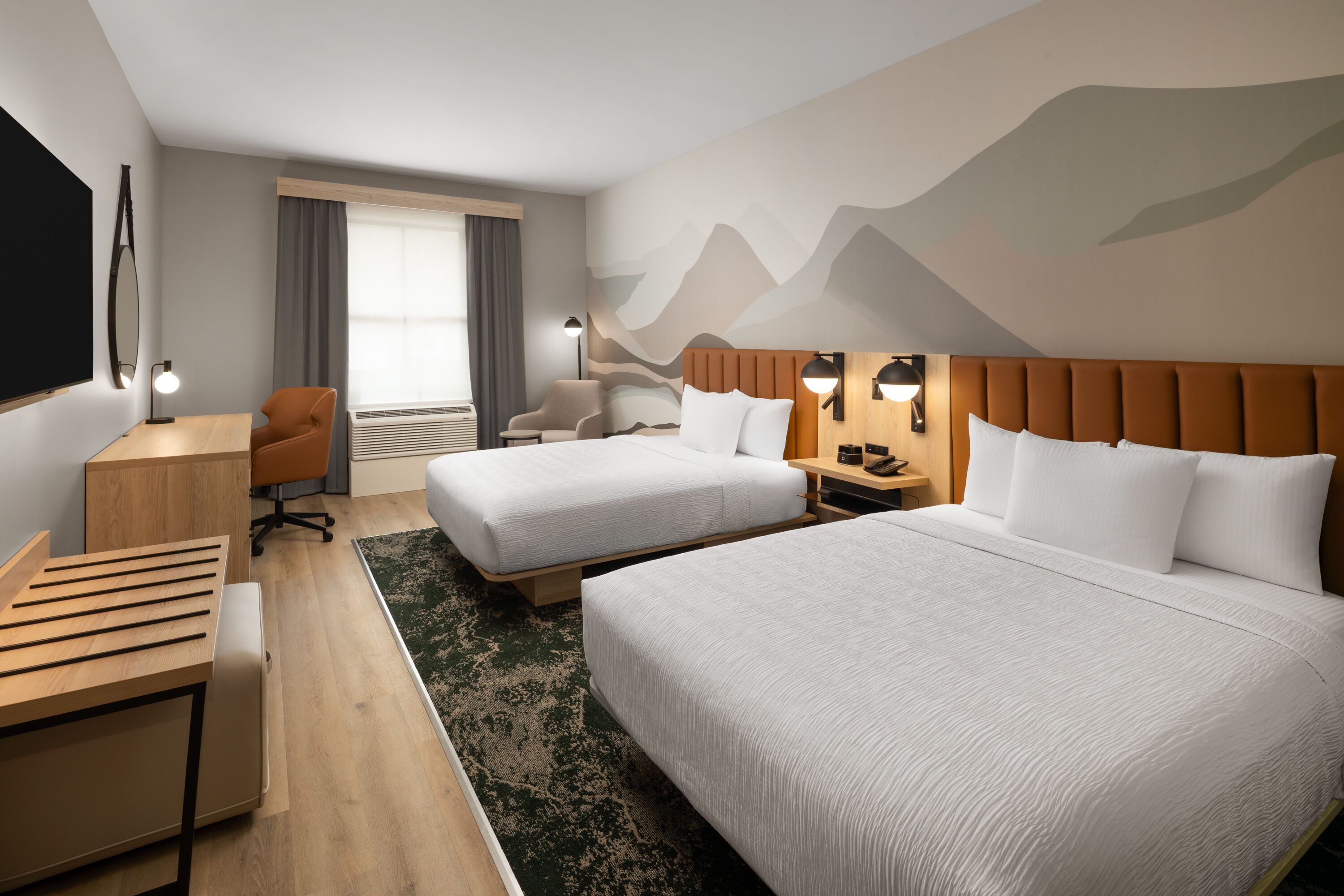 Guest room at the La Quinta Inn and Suites by Wyndham Leavenworth in Leavenworth, Washington