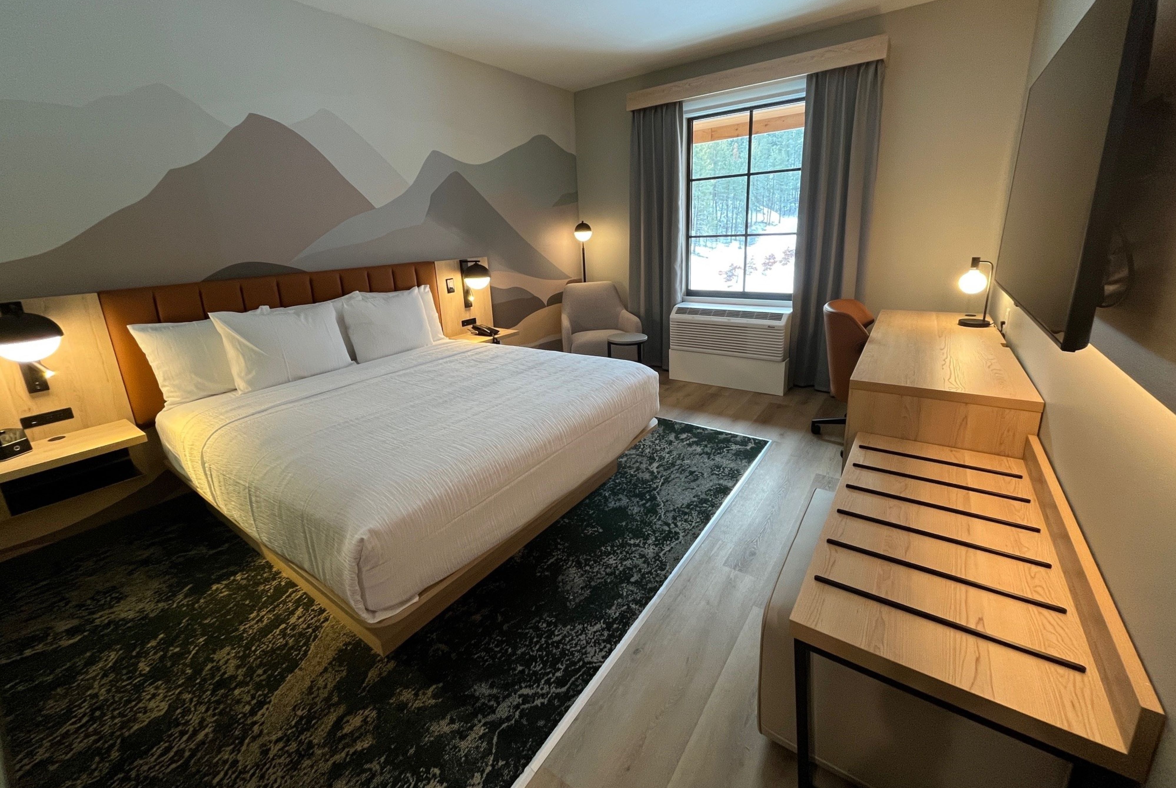 Guest room at the La Quinta Inn and Suites by Wyndham Leavenworth in Leavenworth, Washington