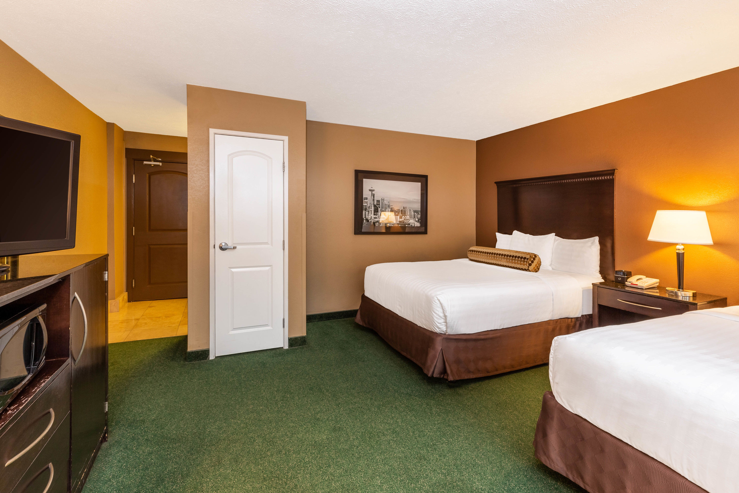 Guest room at the La Quinta Inn & Suites by Wyndham Seattle Downtown in Seattle, Washington