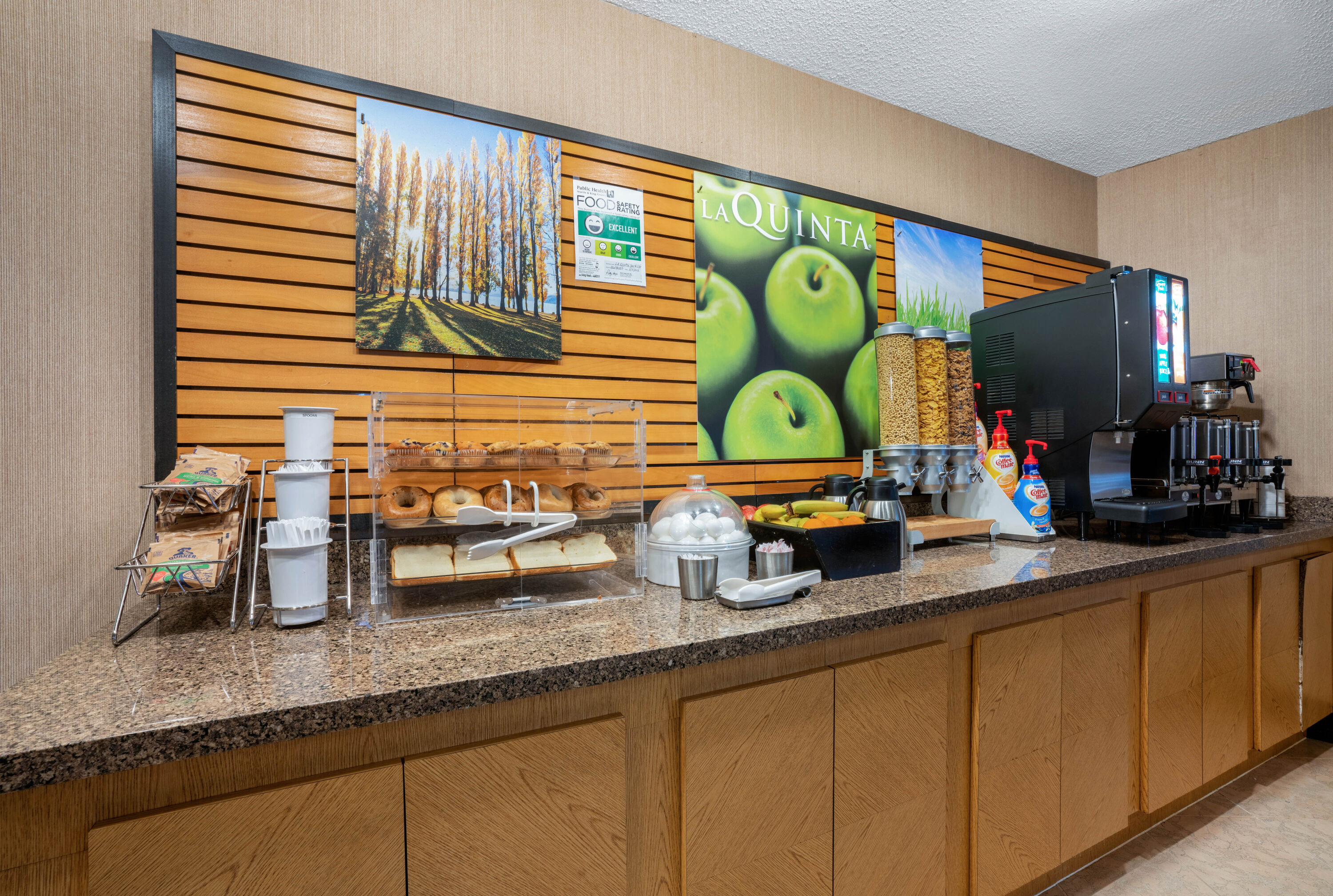 Free breakfast at La Quinta Inn & Suites by Wyndham Seattle Sea-Tac Airport in Seattle, Washington