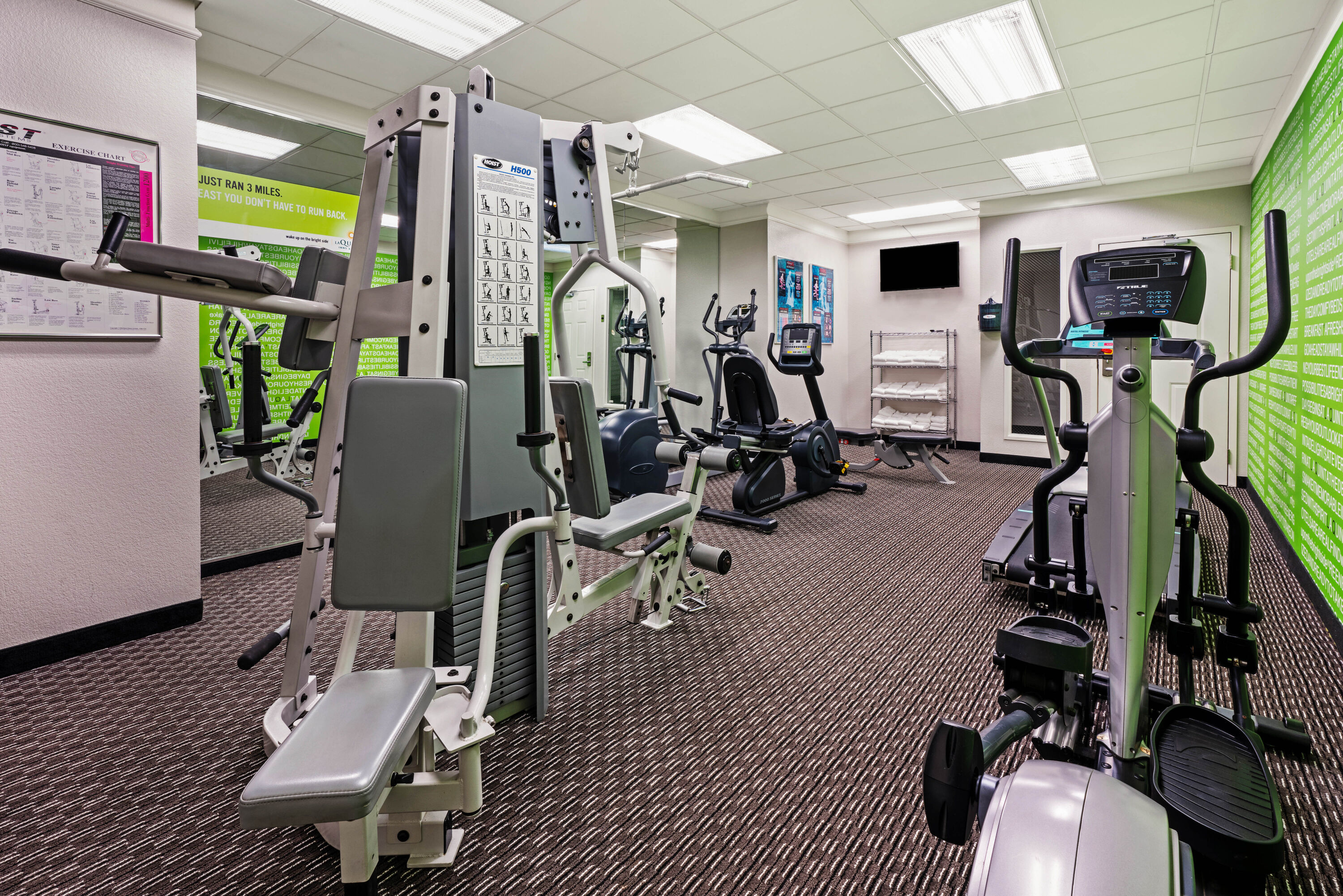 Fitness room at La Quinta Inn & Suites by Wyndham Tacoma - Seattle in Tacoma, Washington