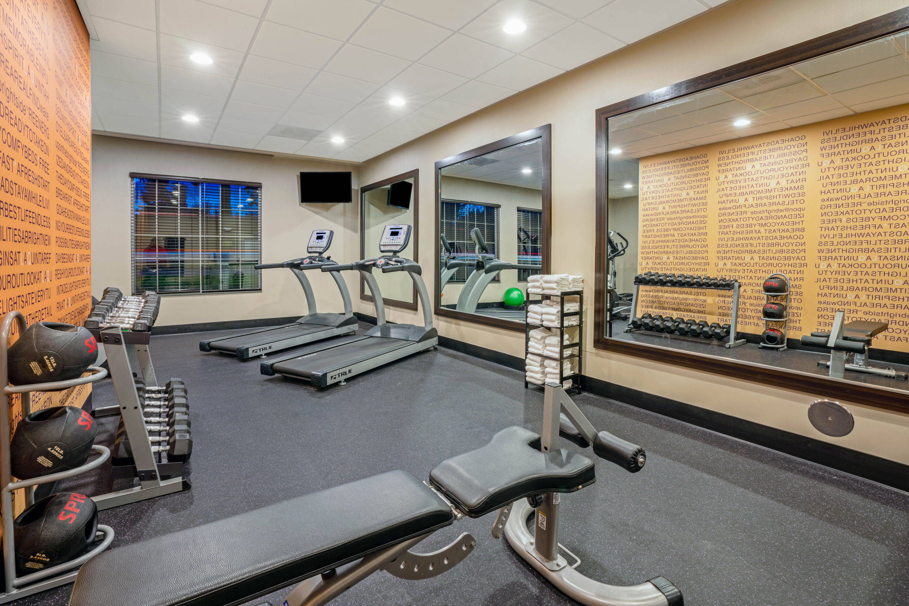 Fitness room at La Quinta Inn & Suites by Wyndham Tumwater - Olympia in Tumwater, Washington