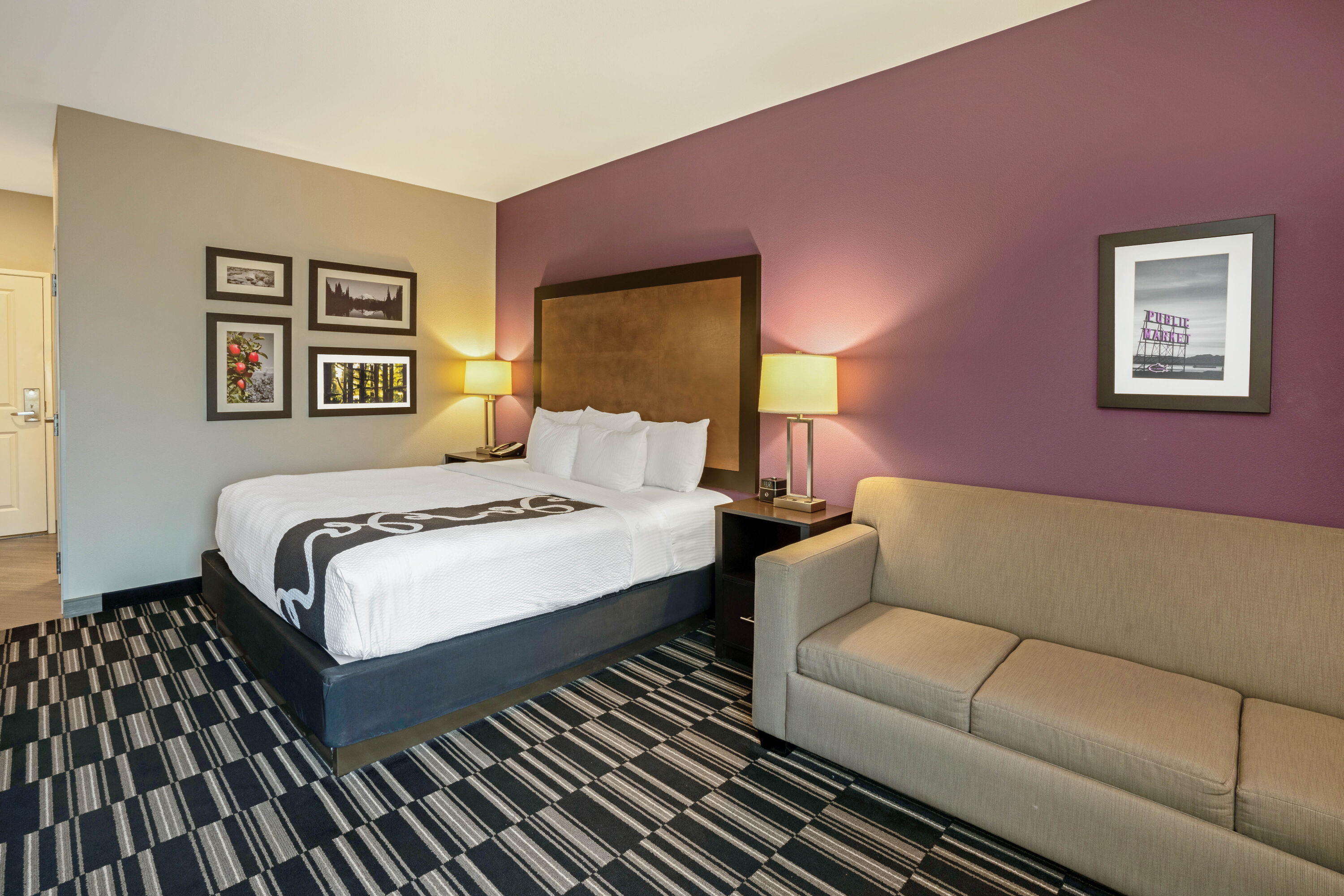 Guest room at the La Quinta Inn & Suites by Wyndham Tumwater - Olympia in Tumwater, Washington