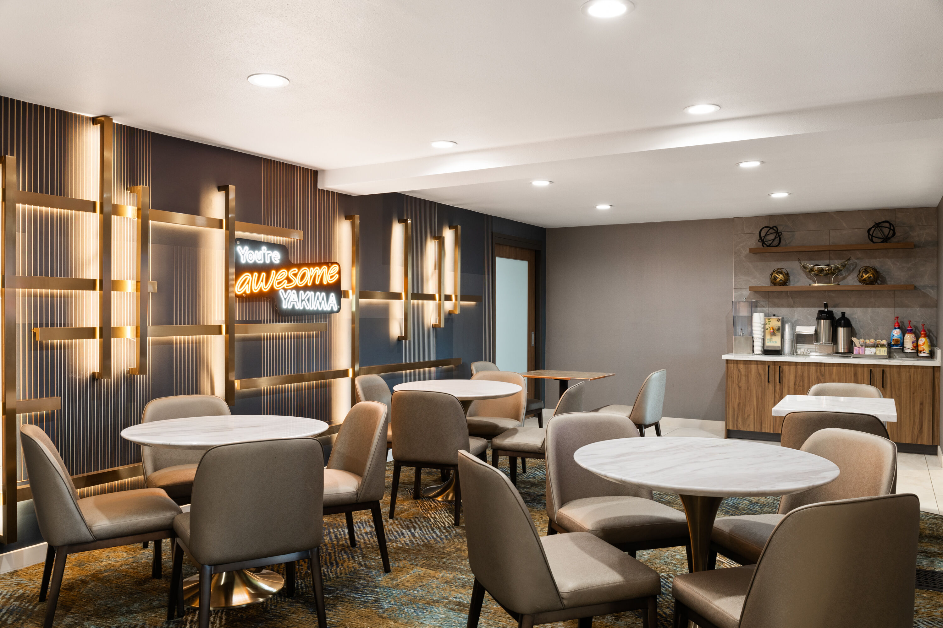 Free breakfast at La Quinta Inn & Suites by Wyndham Yakima Downtown in Yakima, Washington