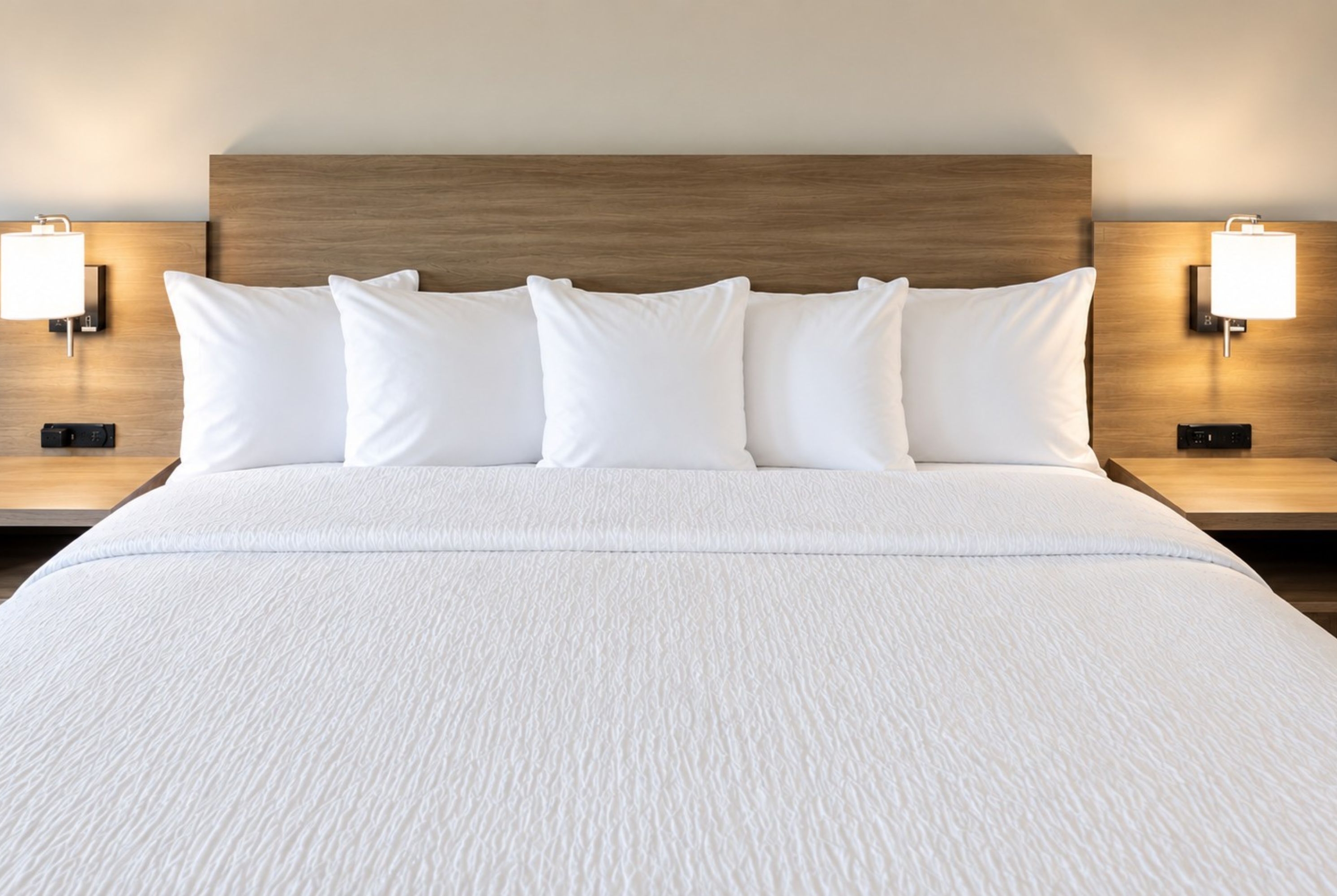 Guest room at the La Quinta Inn & Suites by Wyndham Kaukauna in Kaukauna, Wisconsin