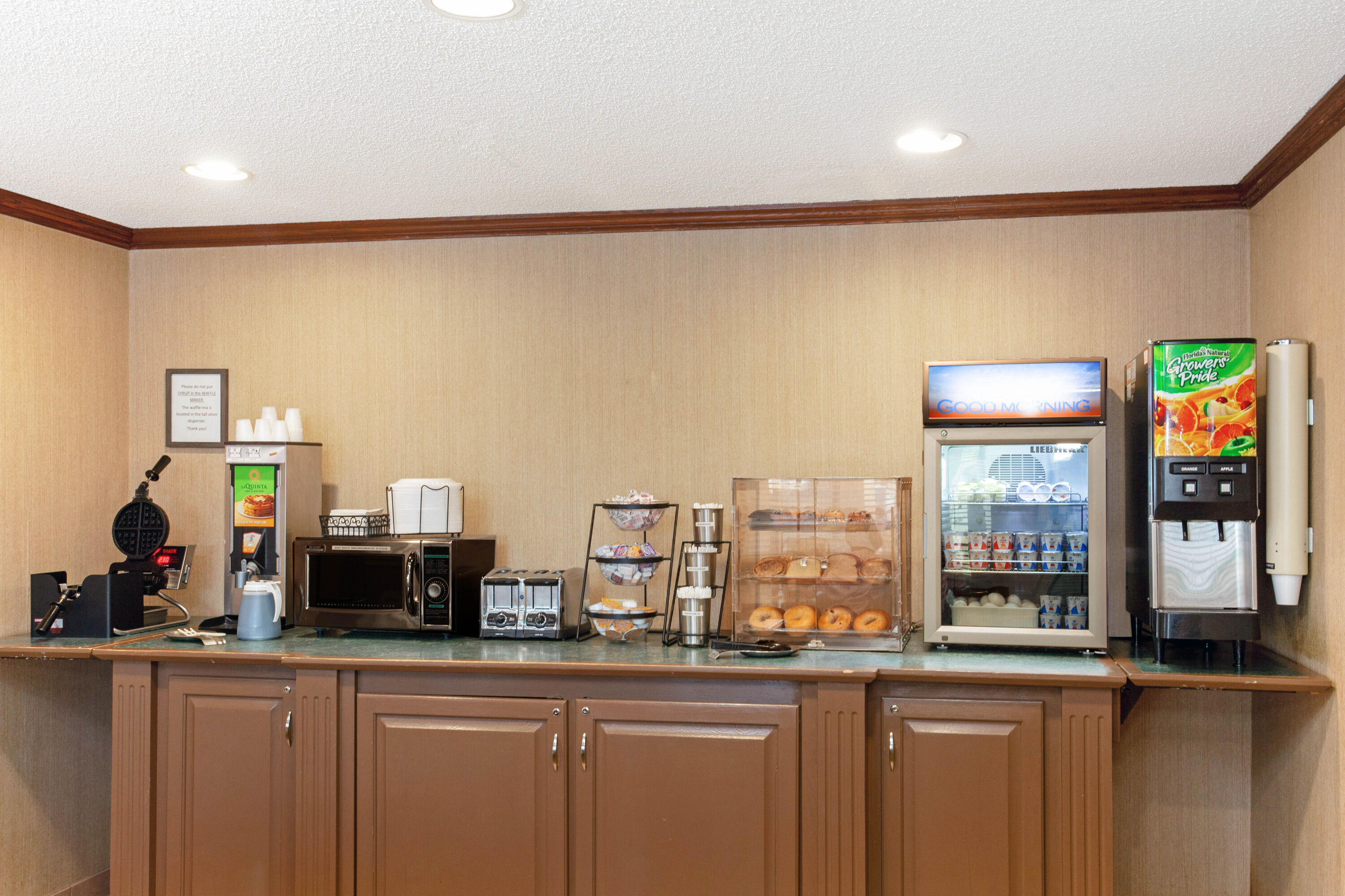 Free breakfast at La Quinta Inn & Suites by Wyndham Stevens Point in Stevens Point, Wisconsin
