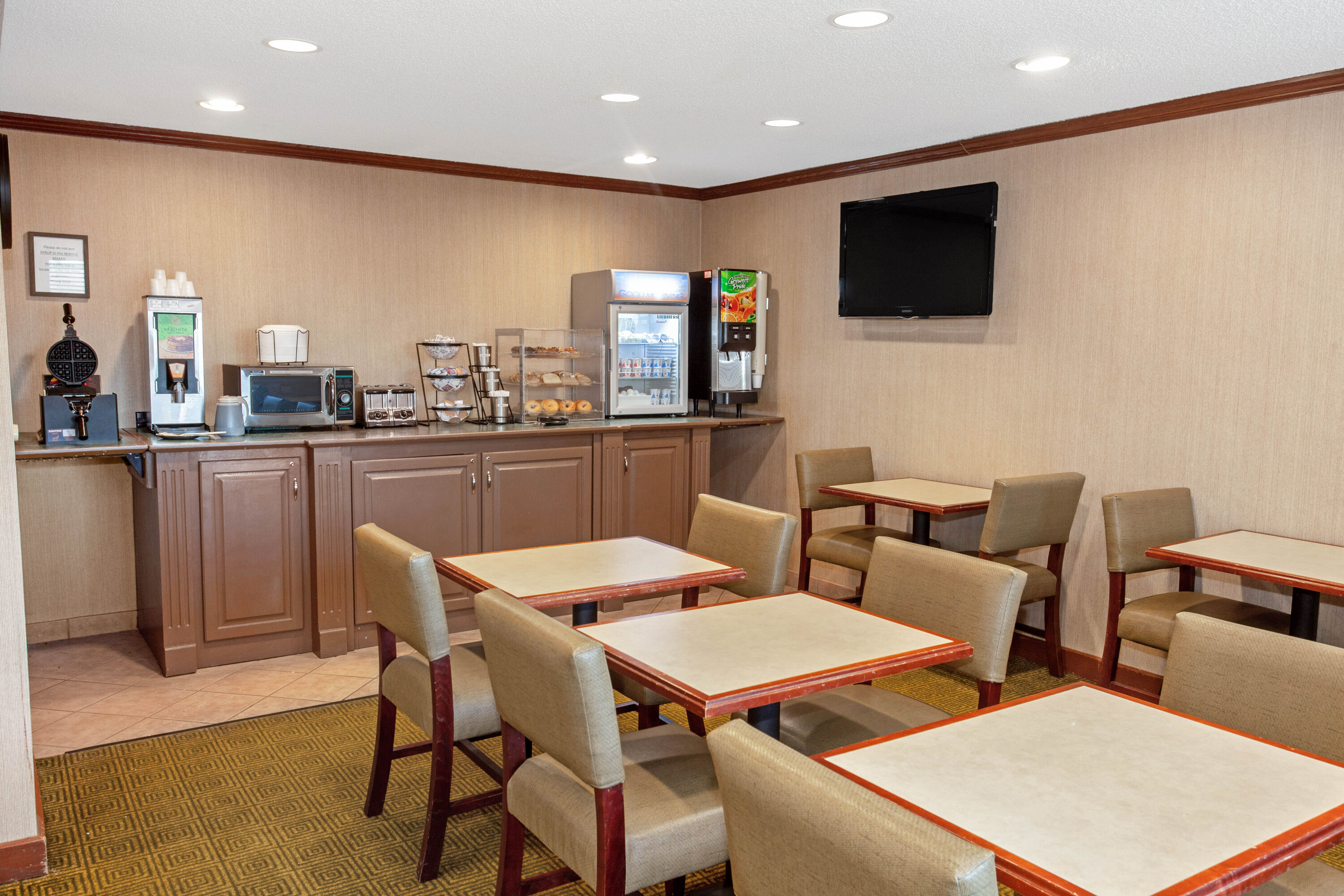 Free breakfast at La Quinta Inn & Suites by Wyndham Stevens Point in Stevens Point, Wisconsin