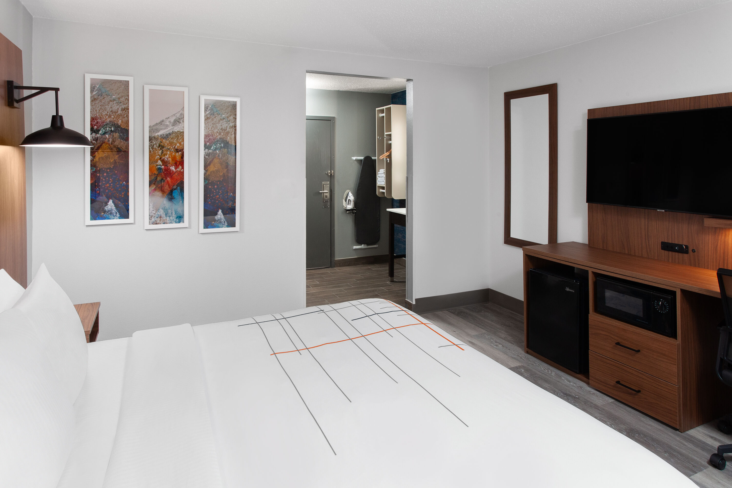 Guest room at the La Quinta Inn by Wyndham Wausau in Wausau, Wisconsin