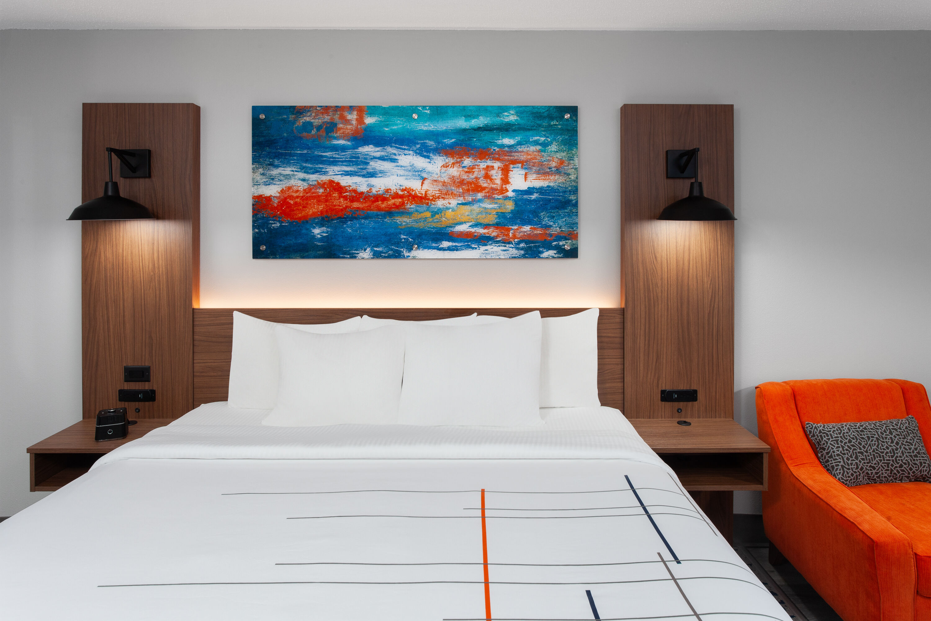 Guest room at the La Quinta Inn by Wyndham Wausau in Wausau, Wisconsin