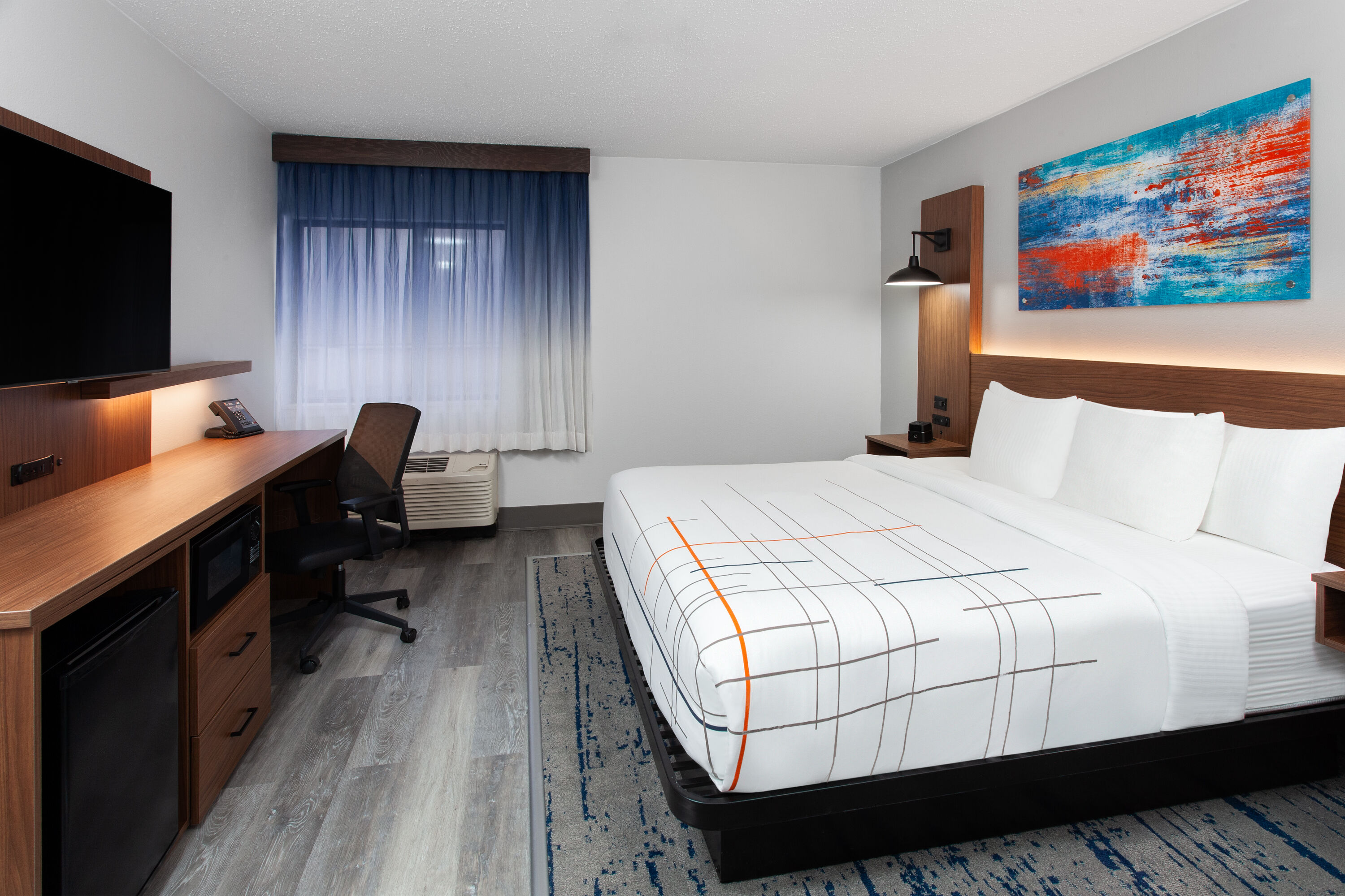 Guest room at the La Quinta Inn by Wyndham Wausau in Wausau, Wisconsin