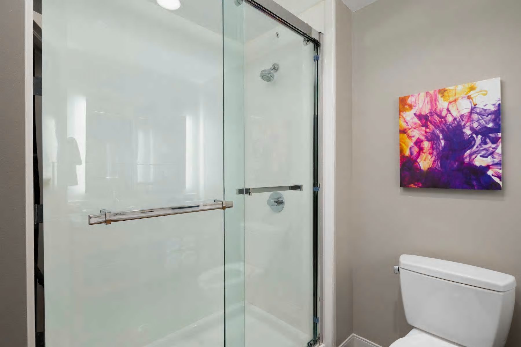 Guest room bath at the La Quinta Inn & Ste by Wyndham Wisconsin Dells- Lake Delton in Wisconsin Dells, Wisconsin