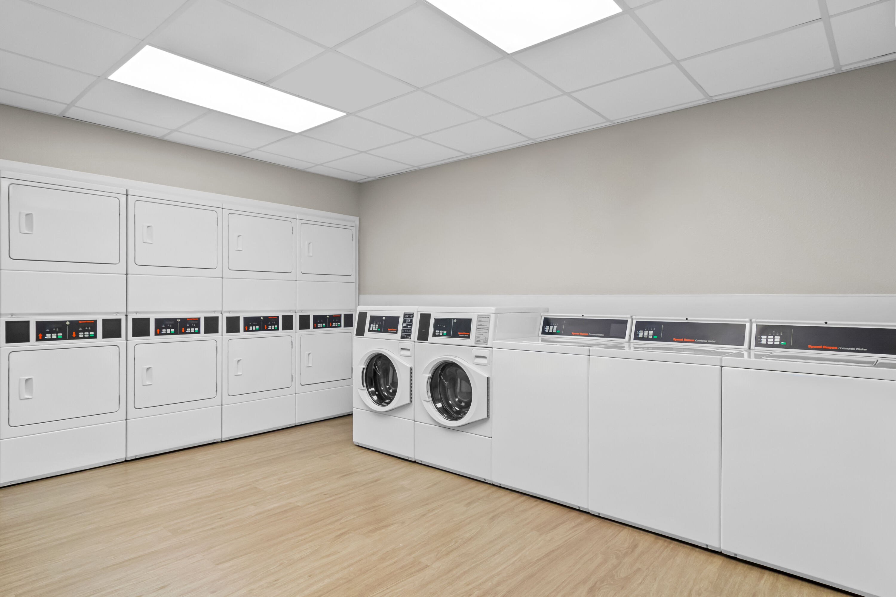 Laundry facilities at ECHO Suites Extended Stay by Wyndham Middleburg in Middleburg, Florida