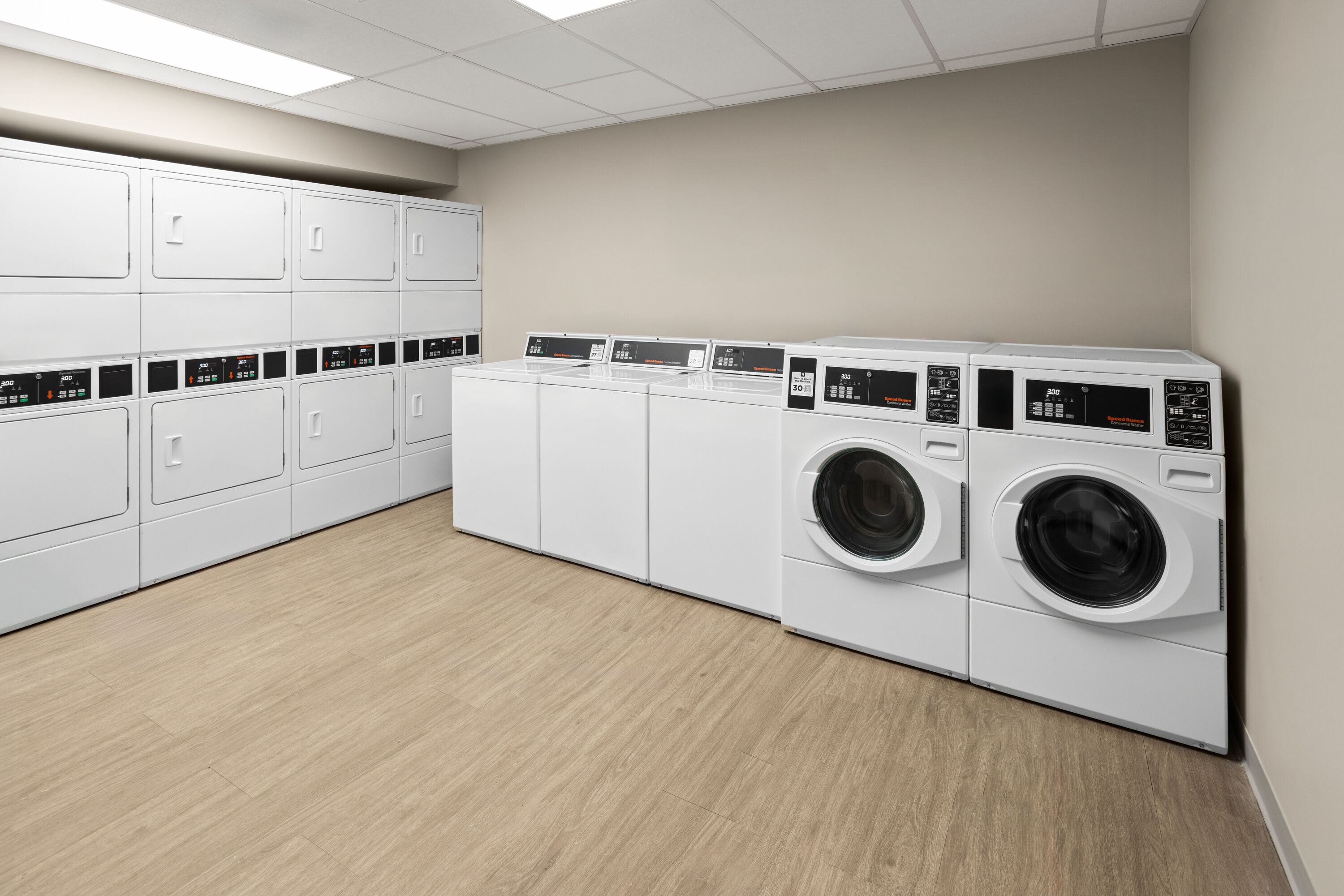 Laundry facilities at ECHO Suites Extended Stay by Wyndham Savannah Pooler in Savannah, Georgia