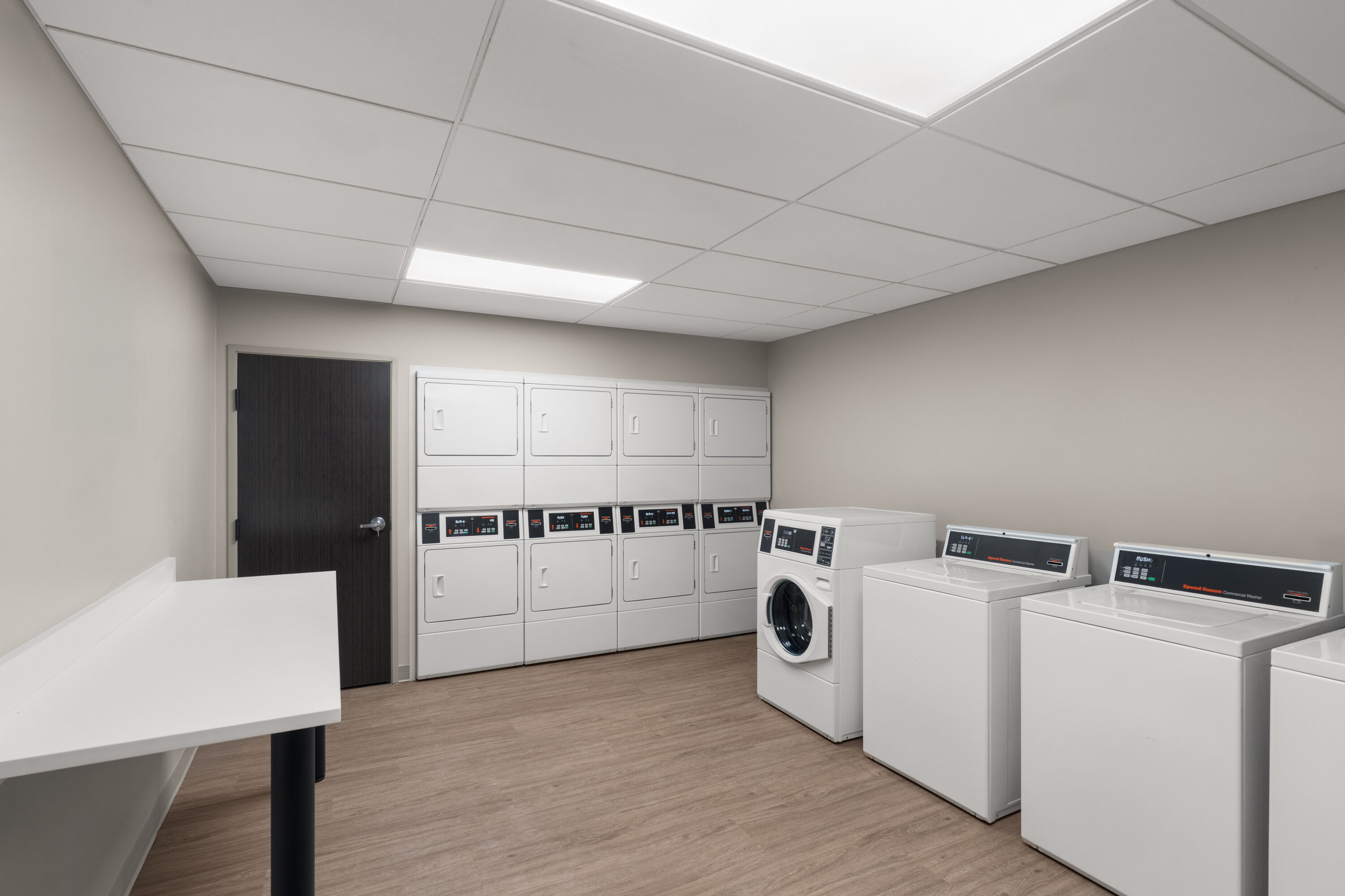 Laundry facilities at ECHO Suites Extended Stay by Wyndham Bozeman in Bozeman, Montana