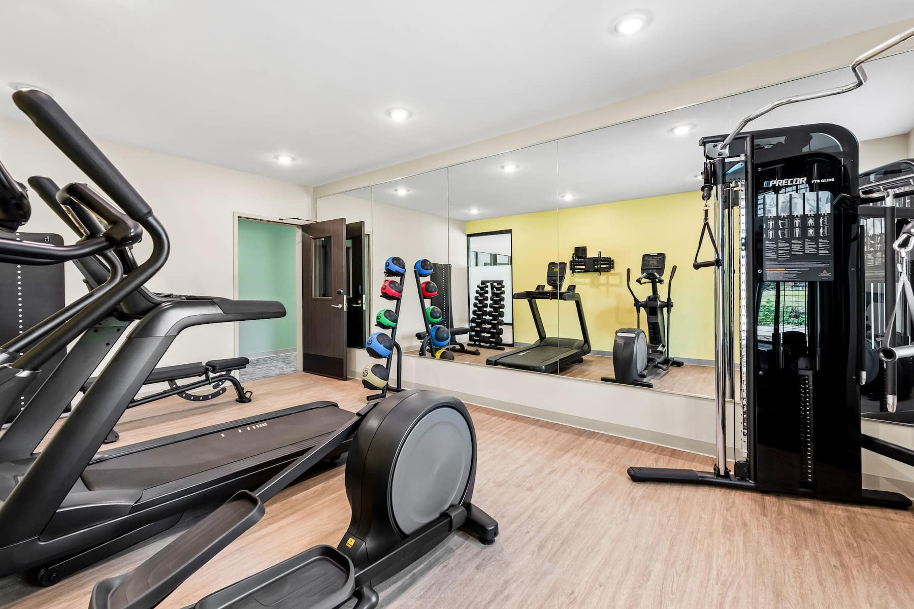 Fitness room at ECHO Suites Extended Stay by Wyndham Reno in Reno, Nevada