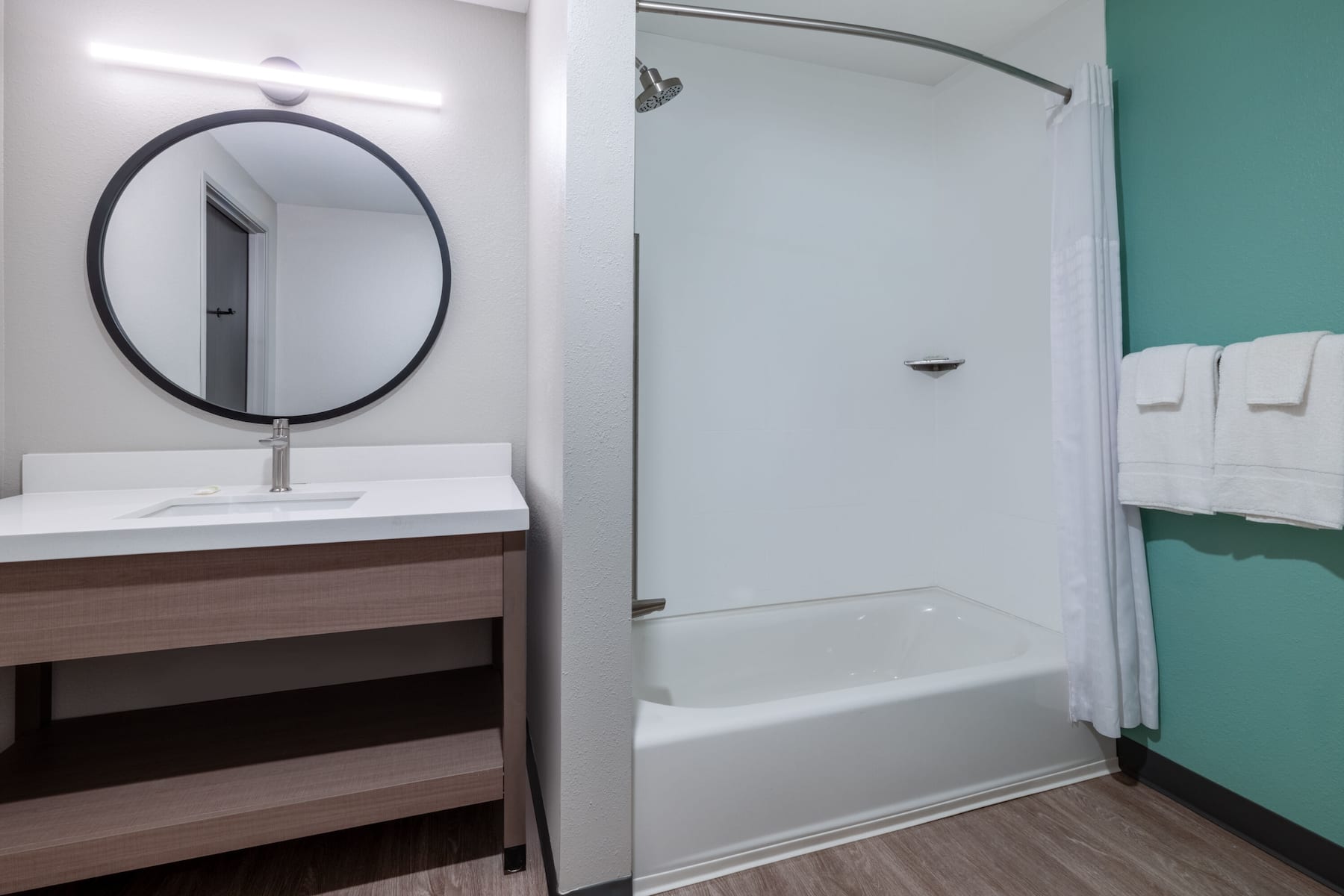 Guest room at the ECHO Suites Extended Stay by Wyndham Nashville/ Gallatin in Gallatin, Tennessee