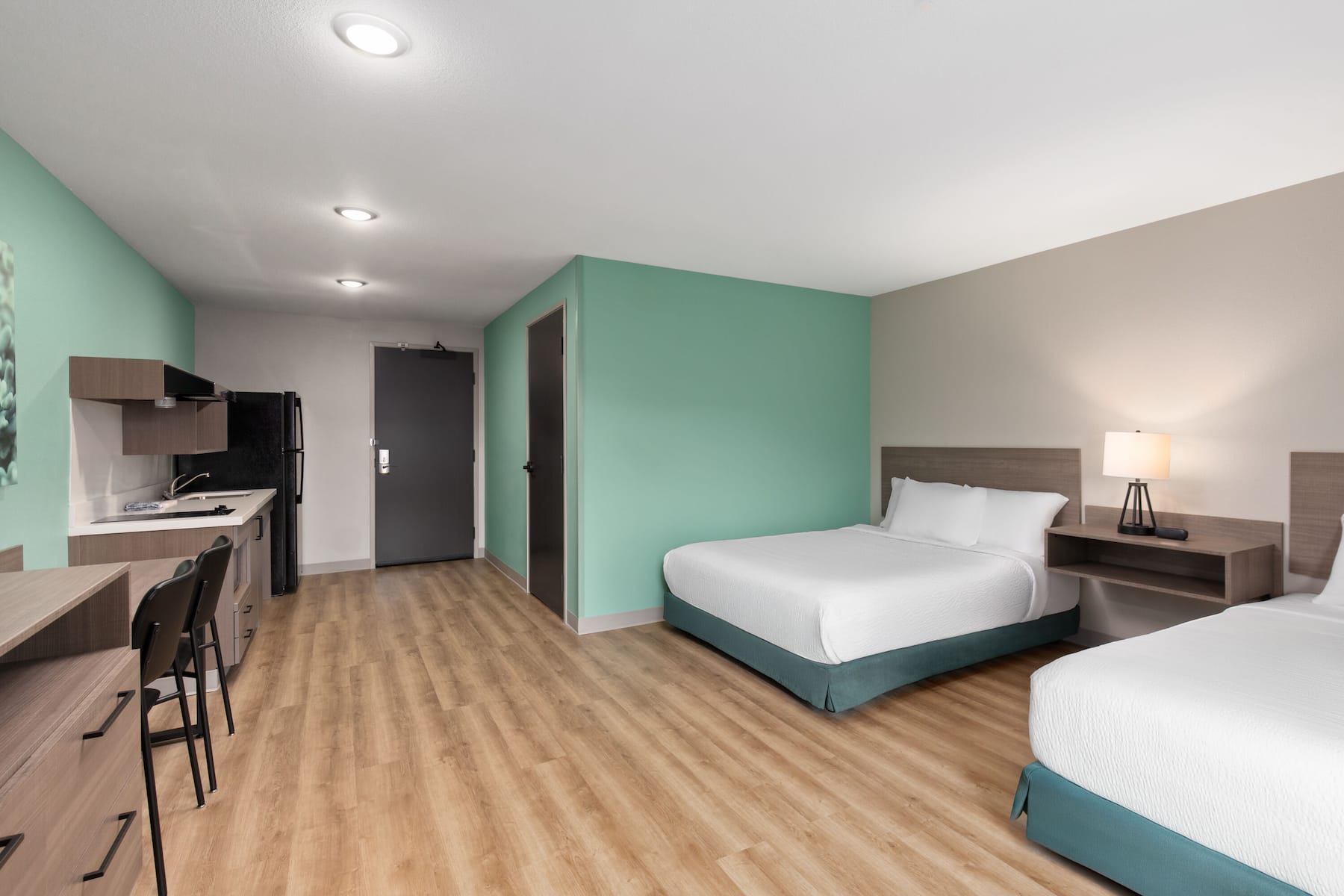 Guest room at the ECHO Suites Extended Stay by Wyndham Nashville/ Gallatin in Gallatin, Tennessee