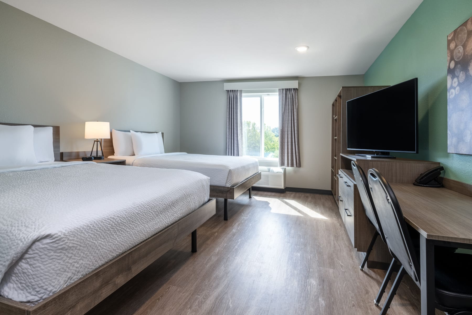 Guest room at the ECHO Suites Extended Stay by Wyndham Nashville/ Gallatin in Gallatin, Tennessee