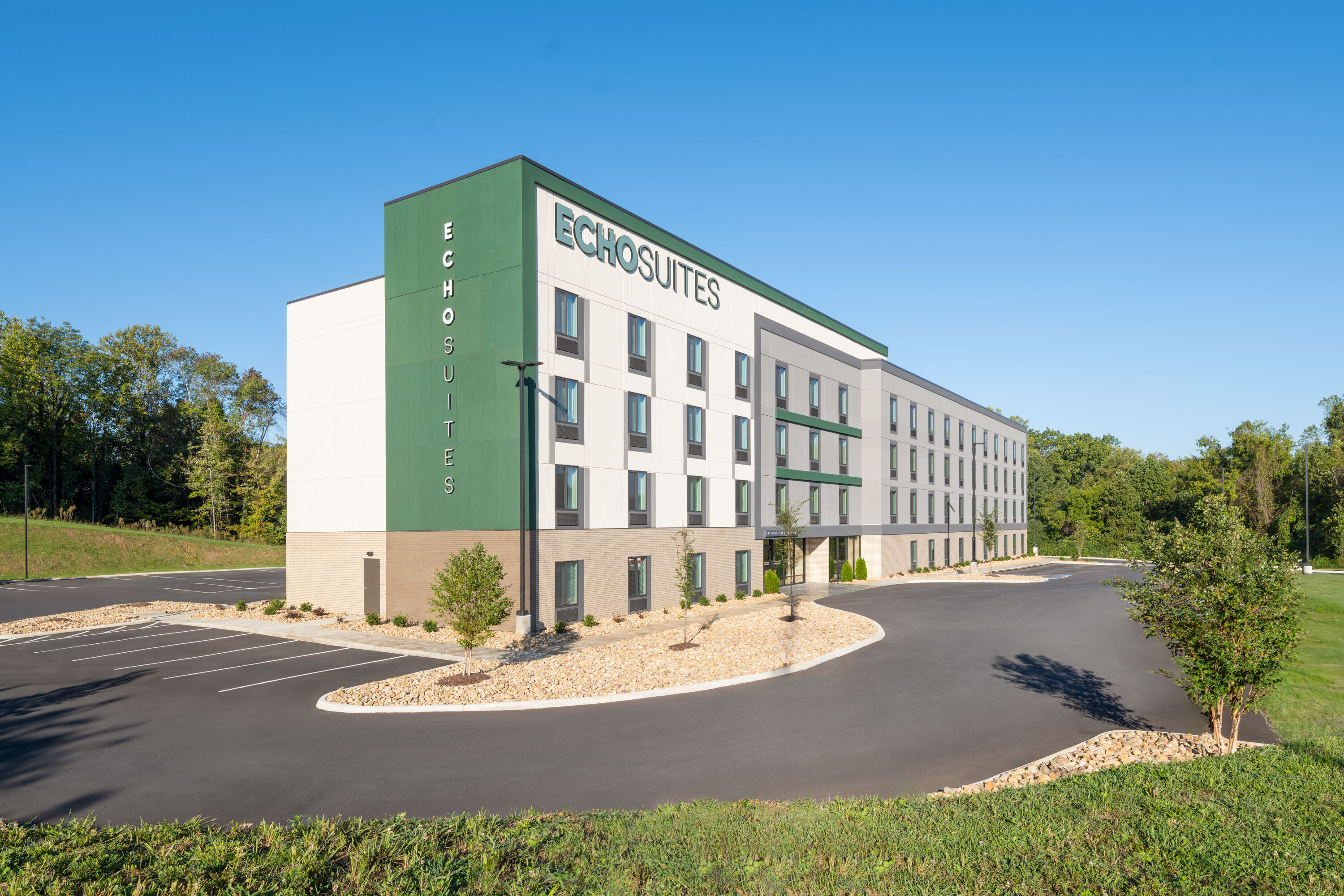 Exterior Day Image of ECHO Suites Extended Stay by Wyndham Johnson City Medical CR hotel in Johnson City, Tennessee