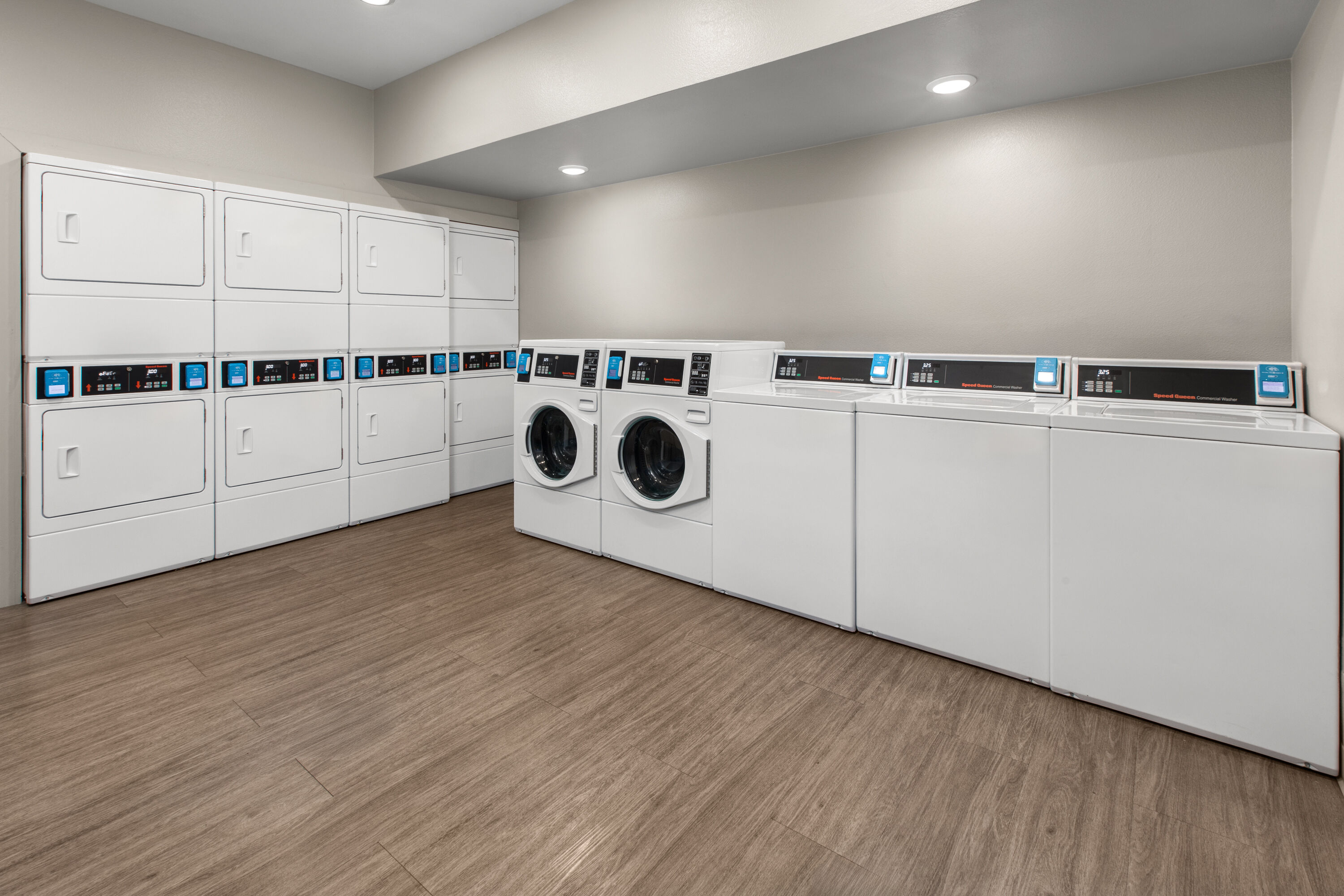 Laundry facilities at ECHO Suites Extended Stay by Wyndham Fort Worth Alliance in Fort Worth, Texas